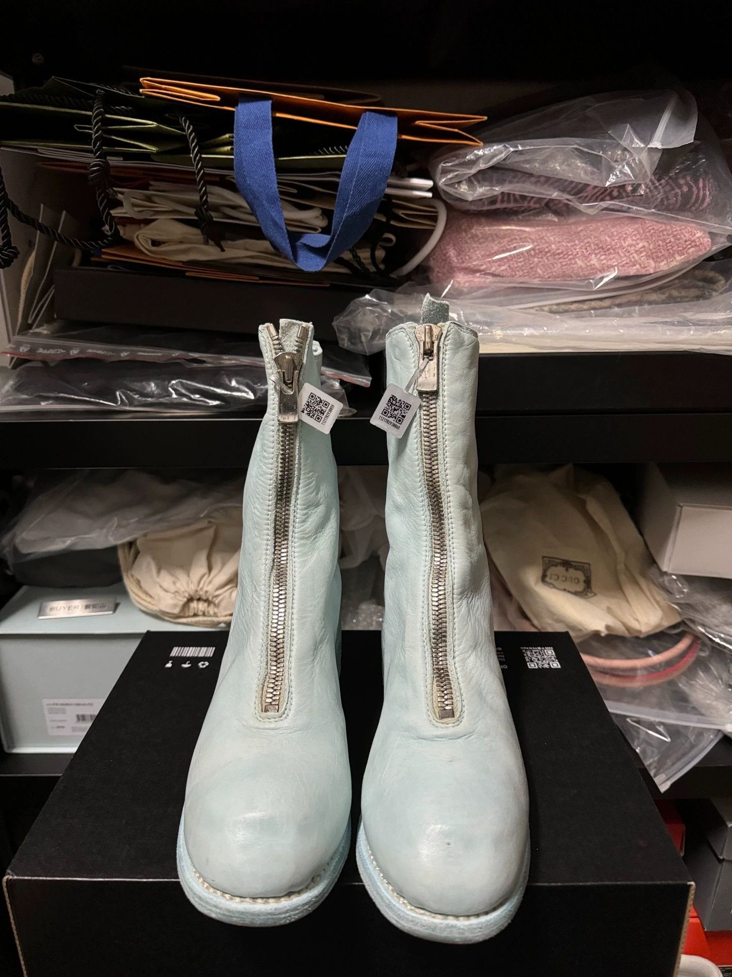 Guidi Guidi PL2 baby blue leather boots 37.5 Size US 7 / IT 37 - 2 Thumbnail