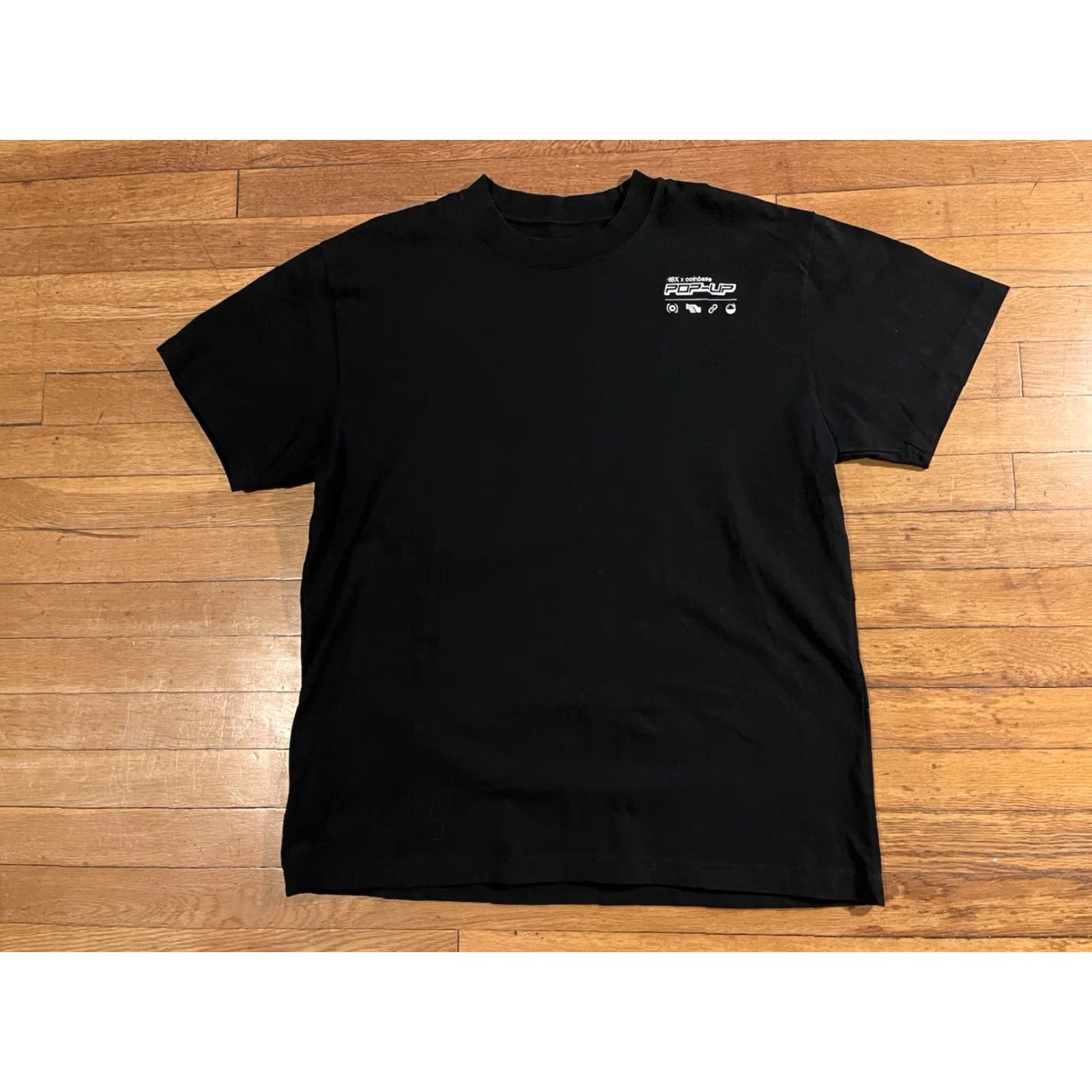 Vintage HBX x Coinbase Pop Up NYC Gashapon Shirt Men’s Large Black Graphic Print Cotton Crew Neck Short Sleeve Logo HBX T-Shirt City Hipster 2020s Mens Size US L / EU 52-54 / 3 - 2 Thumbnail