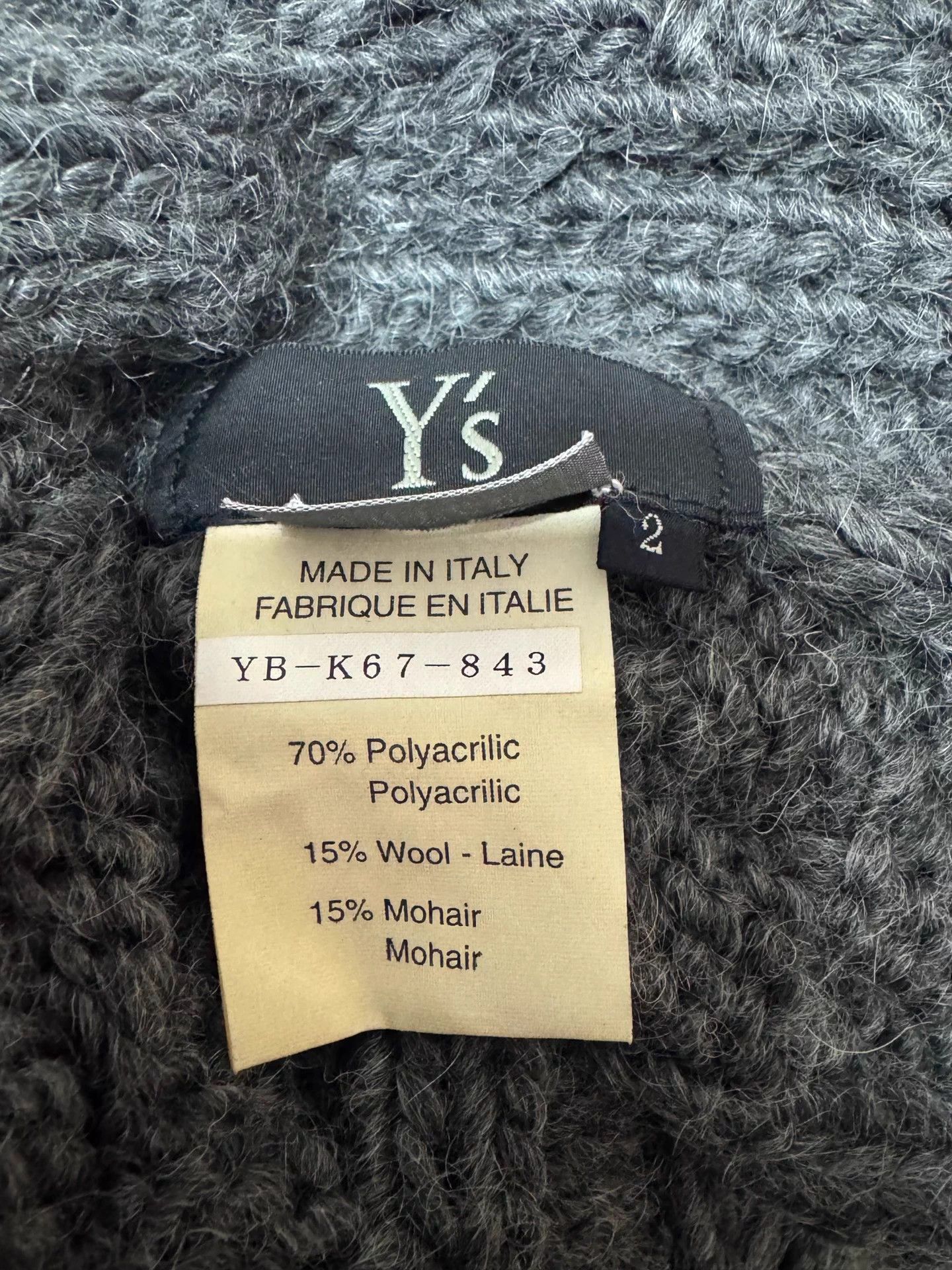 Y's YohjiYamamoto Y’s Vintage Chunky Knit Shawl Joyce Exclusive Size ONE SIZE - 6 Thumbnail