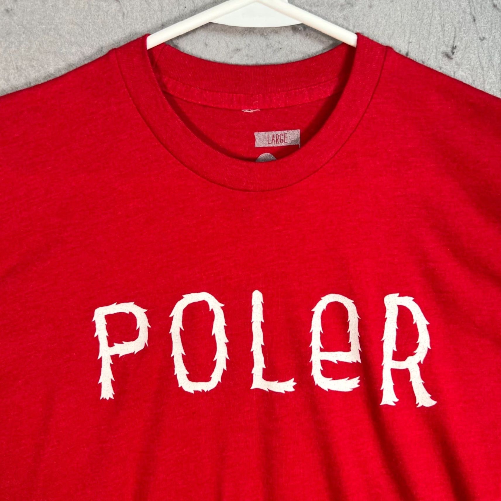 Poler VINTAGE Poler Skate Co Red T-Shirt Adult Large Graphic Crew Neck Short Sleeve Mens Size US L / EU 52-54 / 3 - 4 Thumbnail