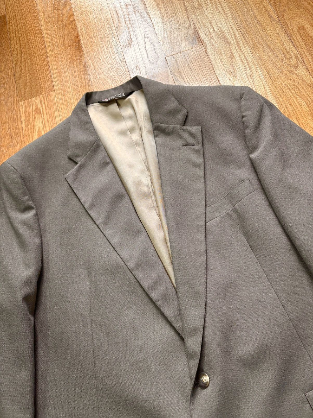 Stafford Stafford Executive Vintage 80s Made In USA Suit 46R 40X30 Size 46R - 9 Thumbnail