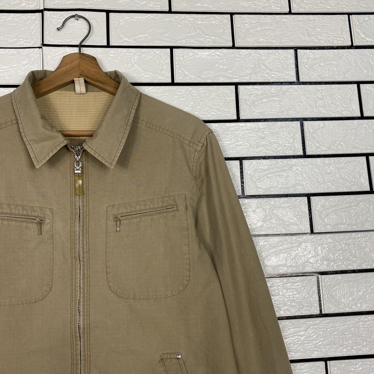 Japanese Brand 📌Vintage HBT Work Jacket AimOwesime Issey Miyake Size US M / EU 48-50 / 2 - 7 Thumbnail