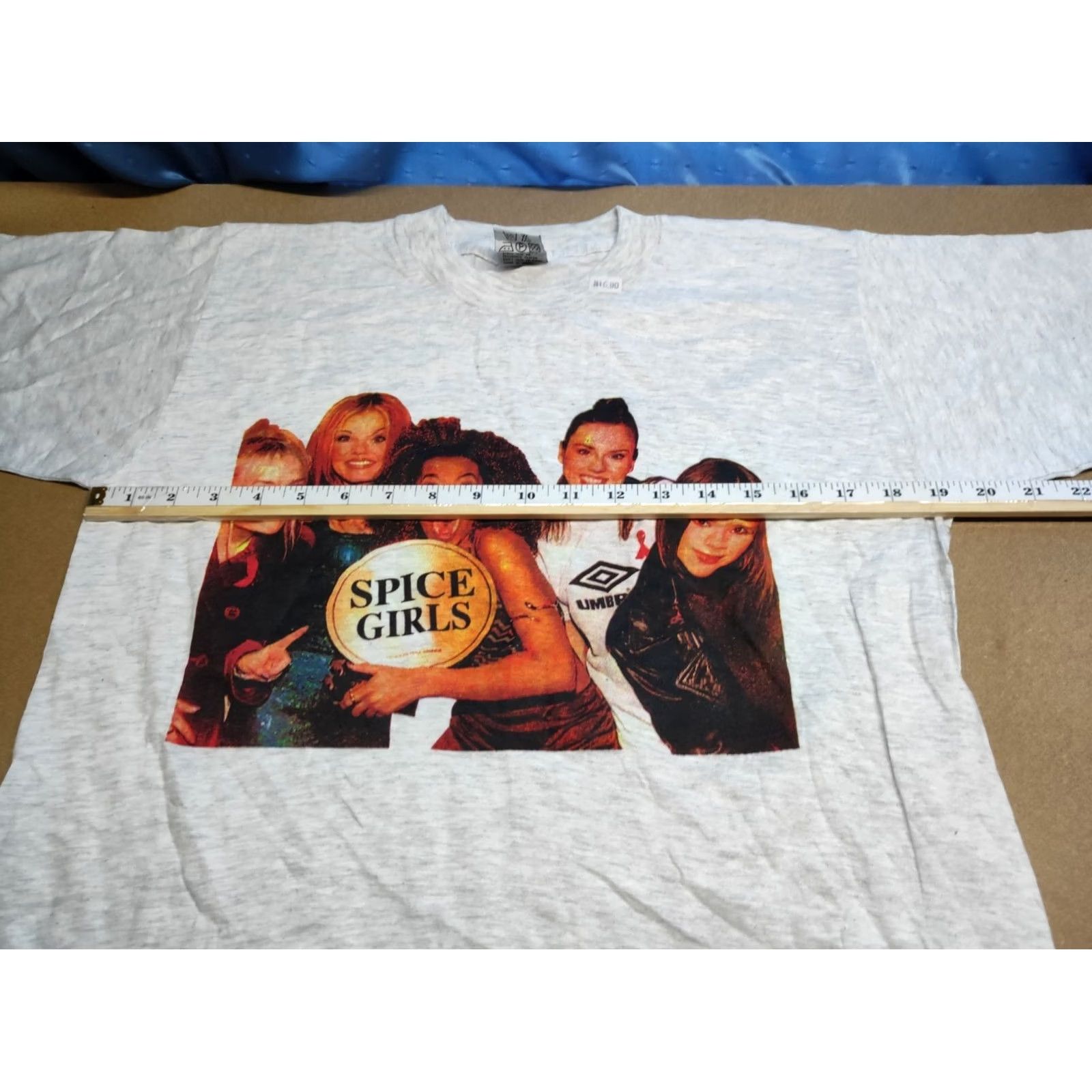 Vintage Spice Girls Vintage Gray T-Shirt Campaign Single Stitch Shirt S Unisex Adults Cotton Graphic Print Round Neck Short Sleeve Music Size US S / EU 44-46 / 1 - 3 Thumbnail