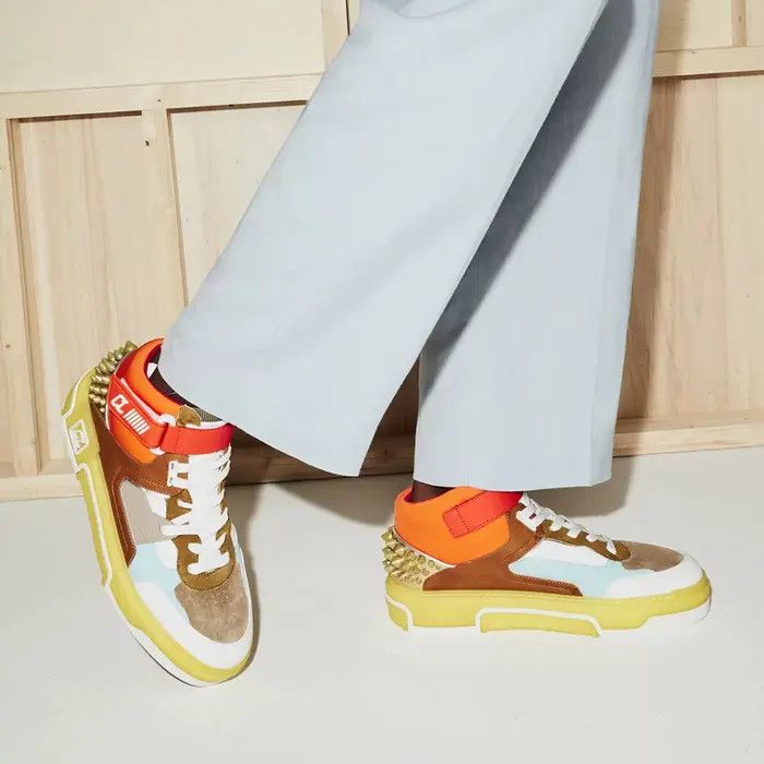 Christian Louboutin o1s1wg111224 Astroloubi Mid Flat Calf in Multicolor Size US 11.5 / EU 44-45 - 6 Thumbnail