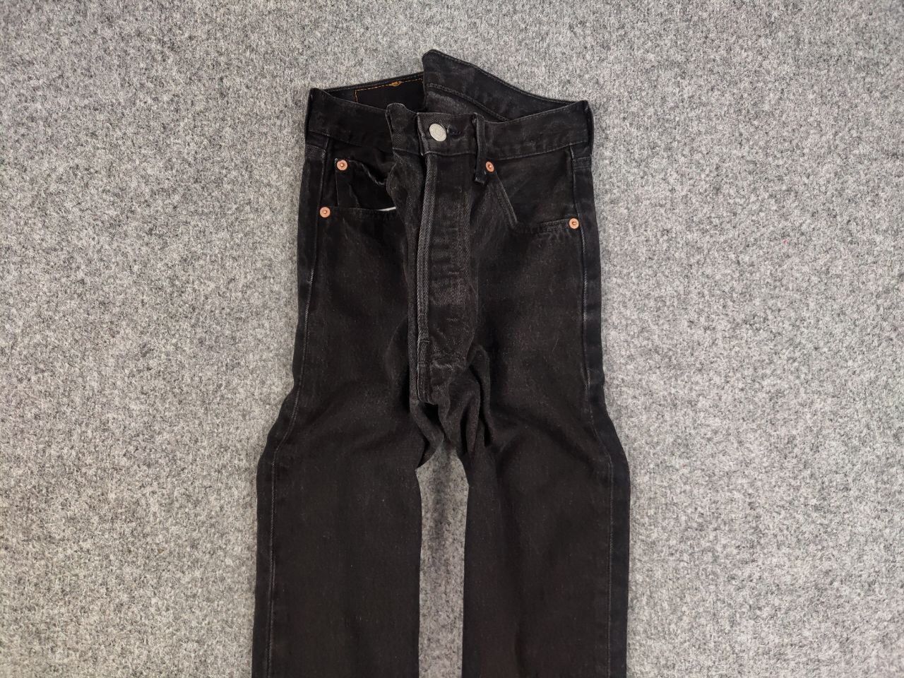Levi's Vintage 90's Levis 501 Black Faded Denim Jeans Usa Style Size US 30 / EU 46 - 6 Thumbnail