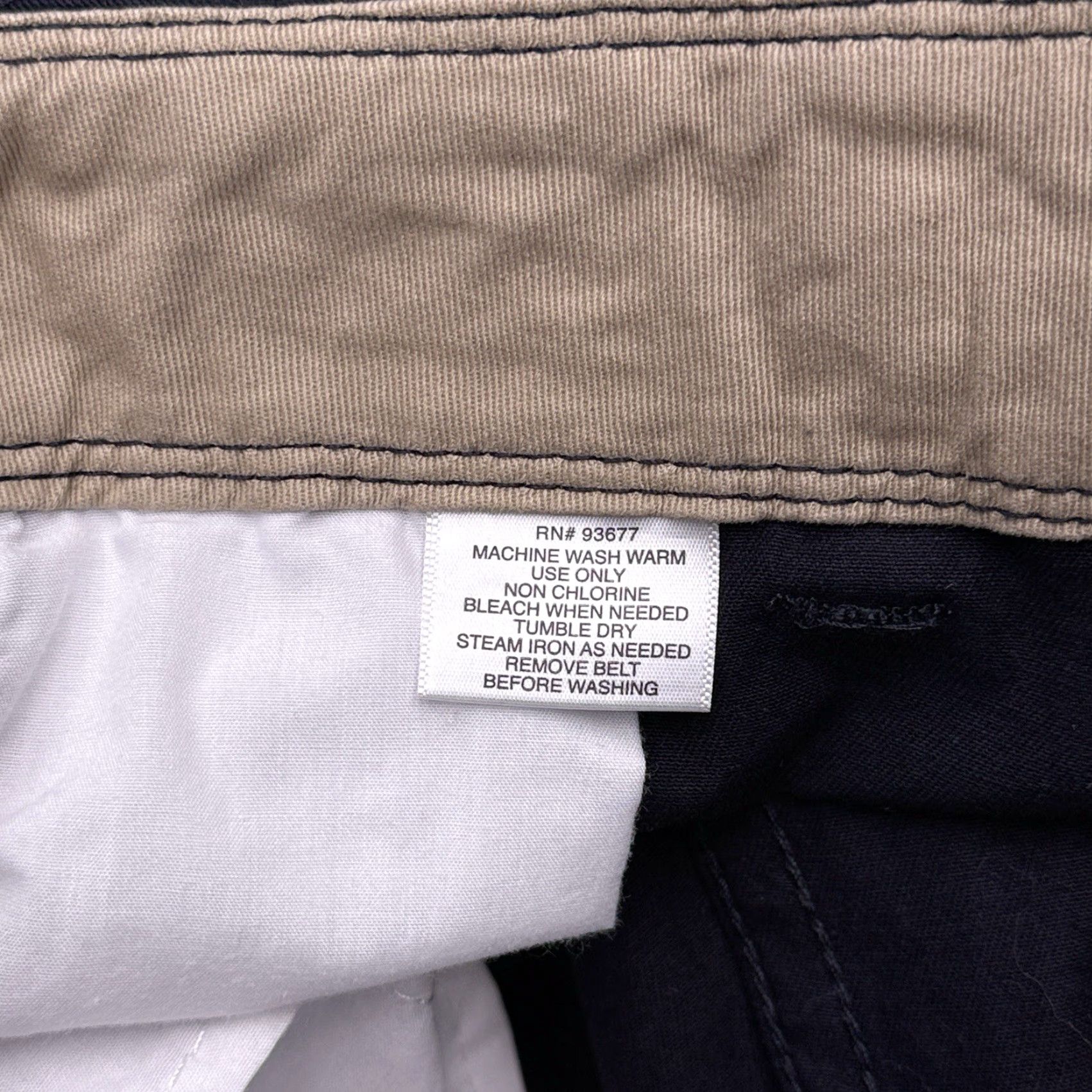 Vintage Foundry Cargo Shorts Mens 48 Navy Blue Cargo Pocket Flat Front Regular Fit Twill Cotton Short - Blue Size US 32 / EU 48 - 6 Thumbnail