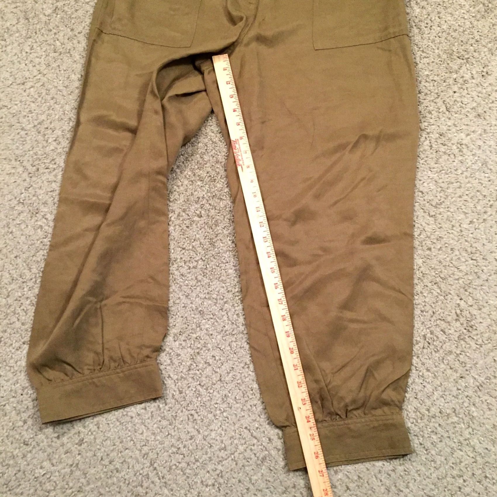 Express Express Pants Womens Brown Ankle High Rise Baggy Size 12 Size 34" / US 12 / IT 48 - 5 Thumbnail
