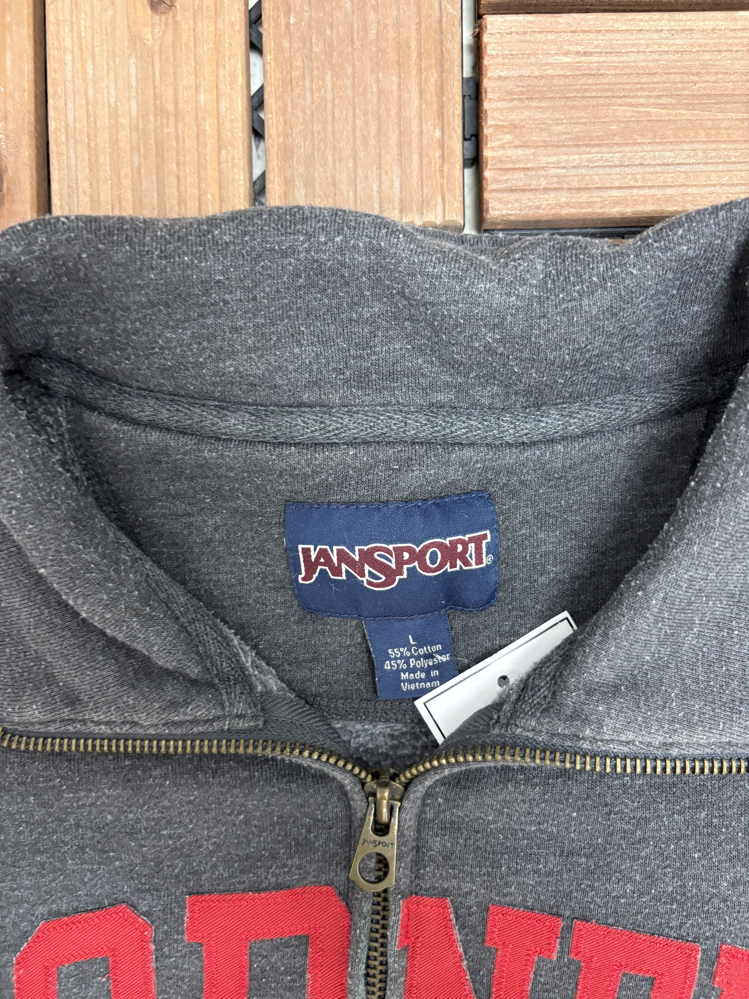Vintage Cornell Big Red Est. 1865 Vintage Grey Quarter Zip Sweater Size US L / EU 52-54 / 3 - 5 Thumbnail