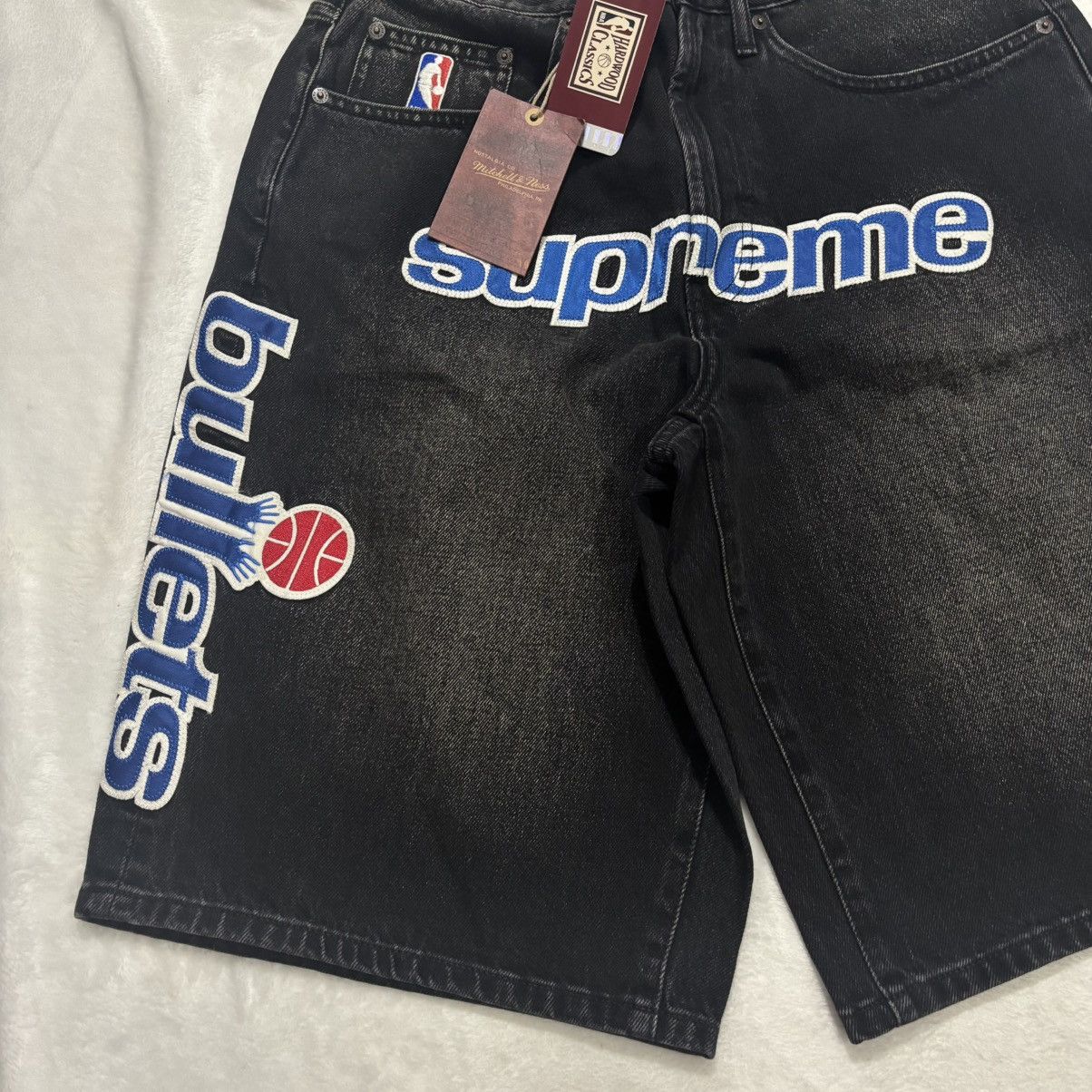 Mitchell & Ness × Supreme Supreme/Mitchell & Ness Washington Bullets Baggy Denim Short Size US 30 / EU 46 - 5 Thumbnail