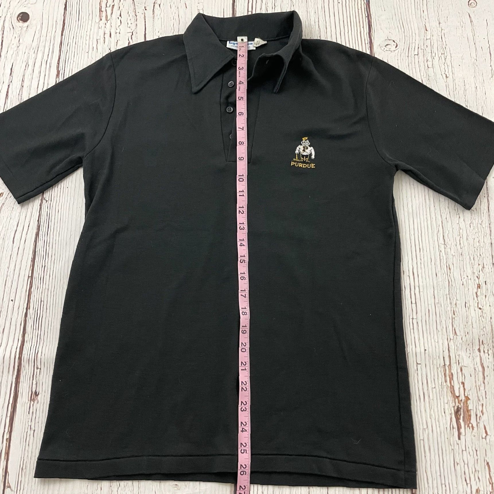 Vintage VINTAGE Scuca Purdue Boilermakers Short Sleeve Polo Shirt M Black Mens Polo Shirt Size US M / EU 48-50 / 2 - 5 Thumbnail