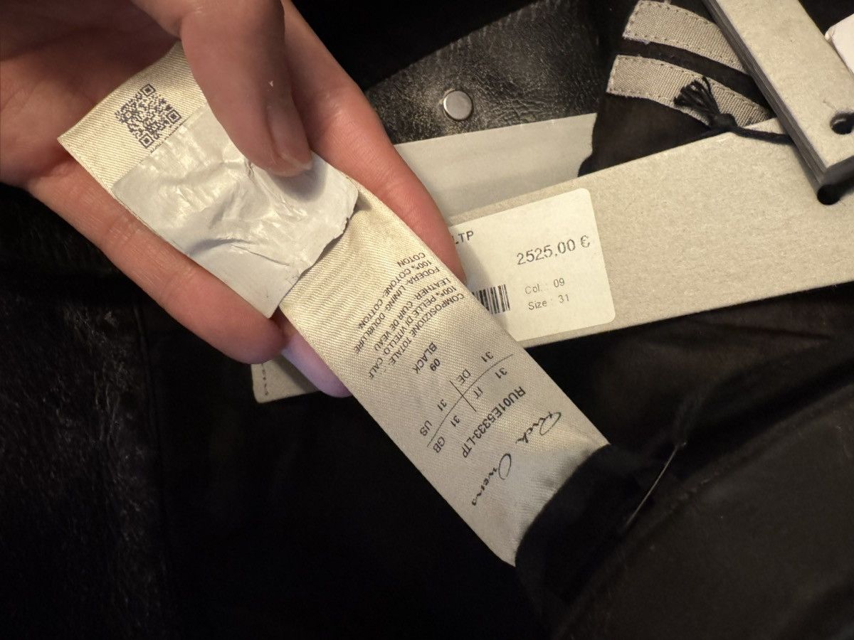 Rick Owens Rick Owens Leather Geth Jeans Size US 31 - 8 Thumbnail