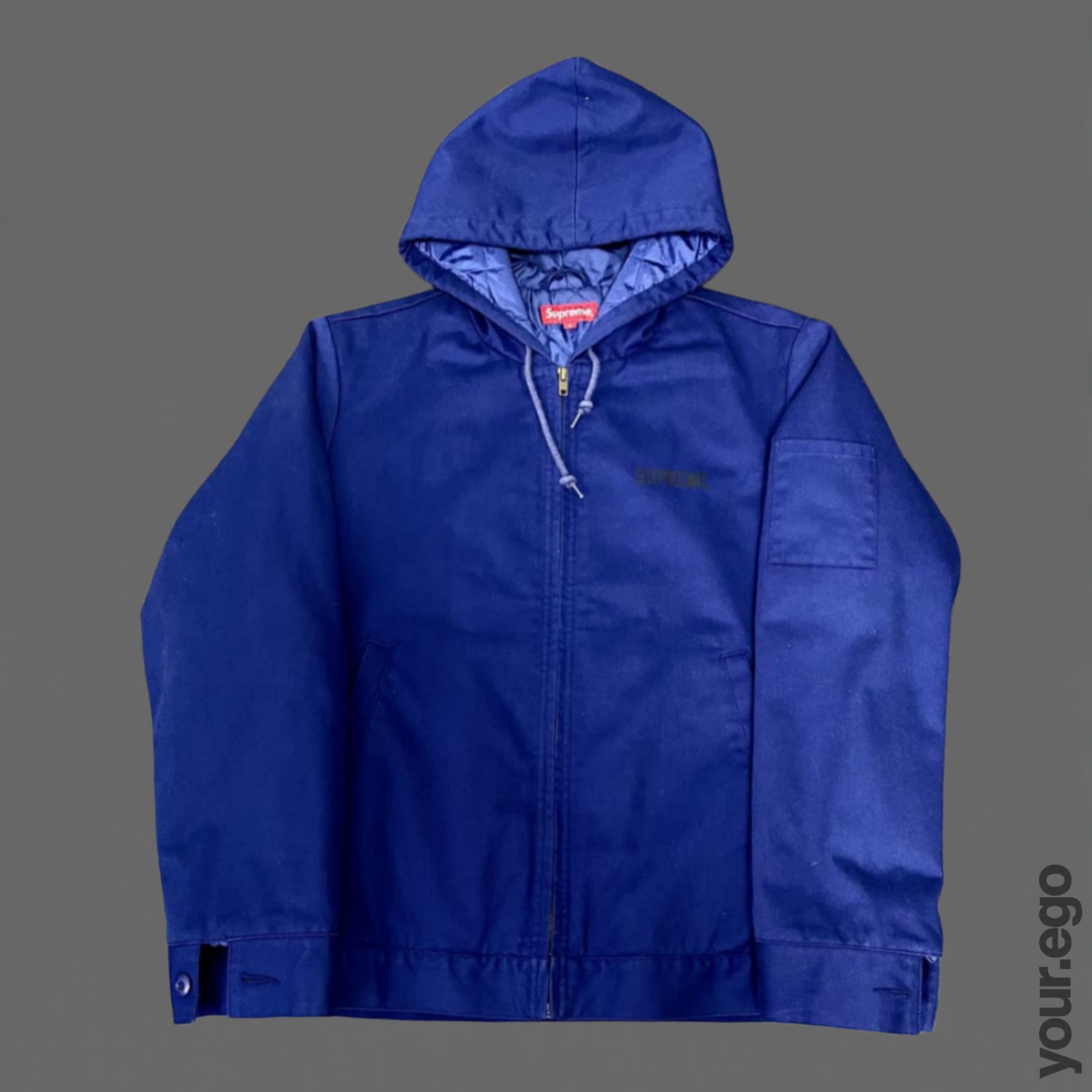 Supreme M Supreme Skull Pile Liquid Blue Work Jacket | Grailed