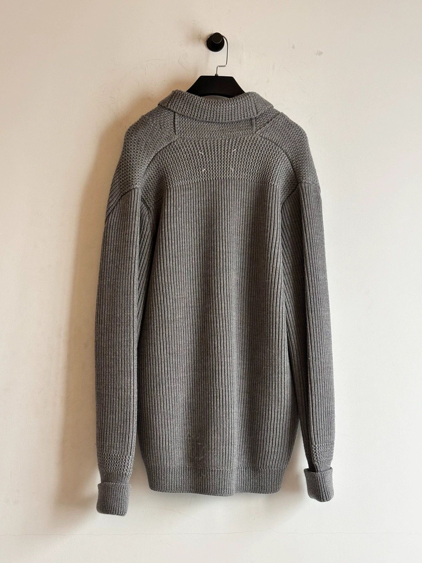 Maison Margiela MM AW2002 10 Men's HD Heavyweight Grandad-Collar Sweater L Size US L / EU 52-54 / 3 - 7 Thumbnail
