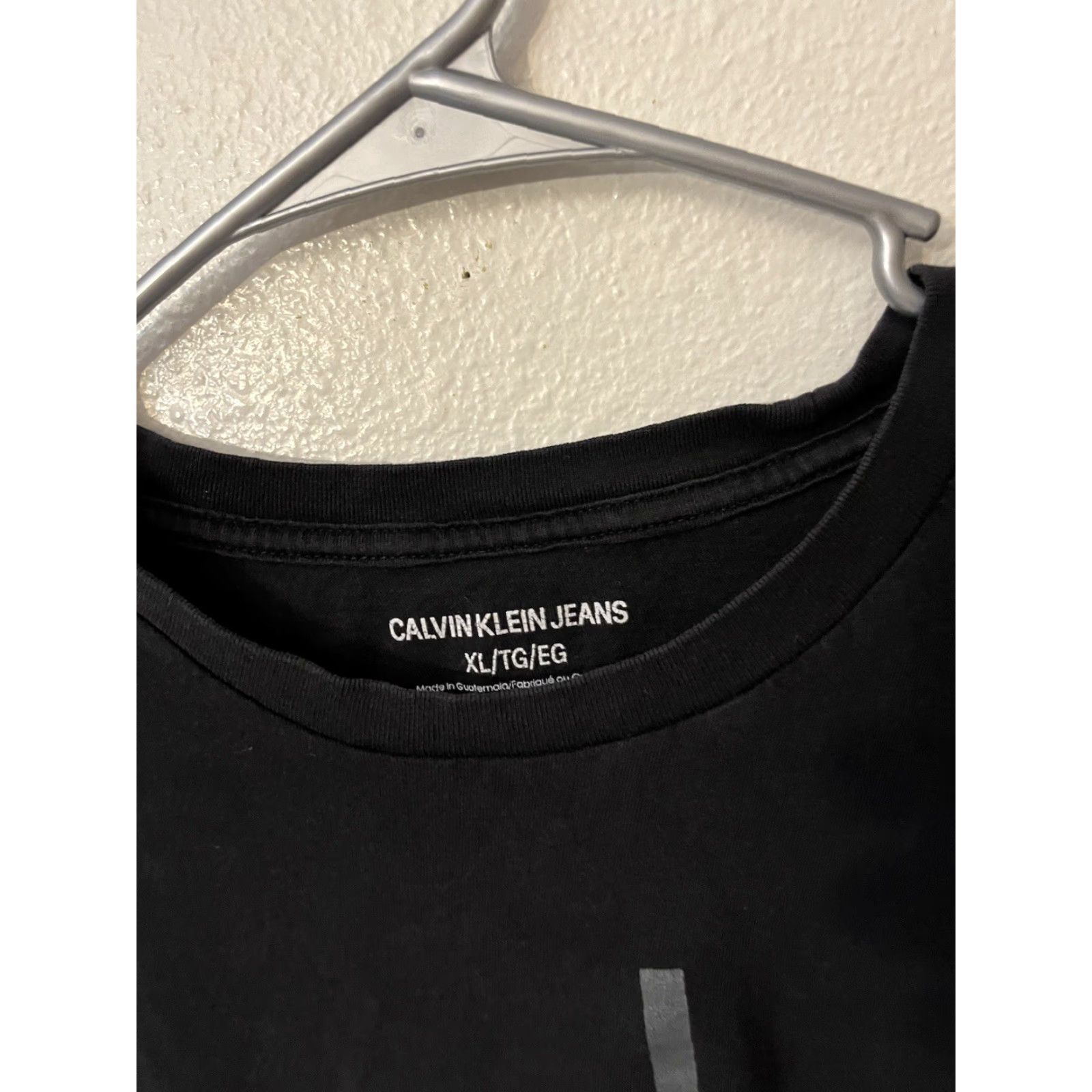 Calvin Klein Calvin Klein Jeans T-Shirt XL Black Short Sleeve Crew Neck Logo Men Regular Vintage No Size US XL / EU 56 / 4 - 3 Thumbnail