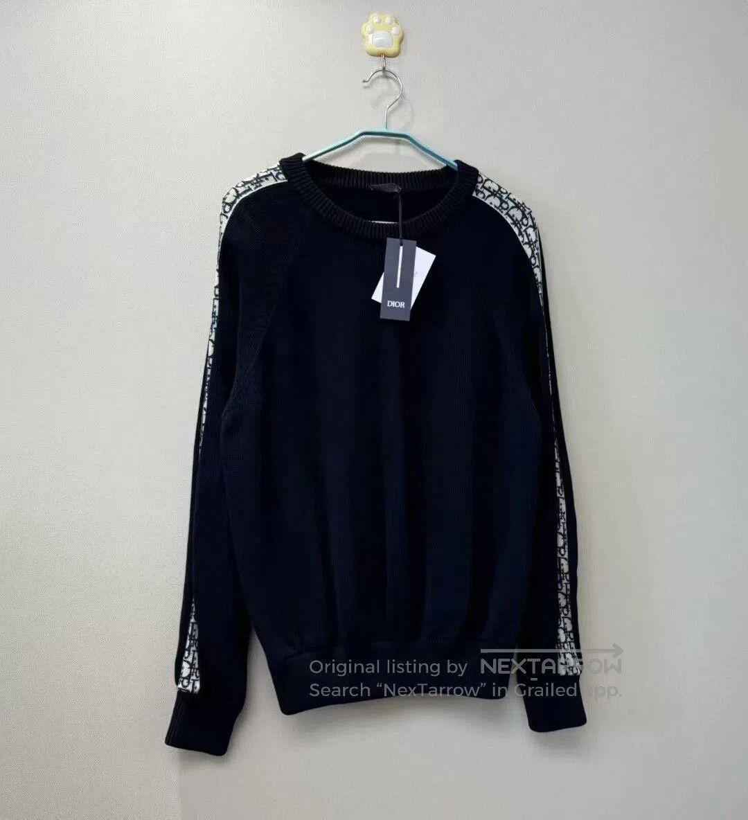 Dior black blue logo sweater by dior. Size US L / EU 52-54 / 3 - 1 Thumbnail