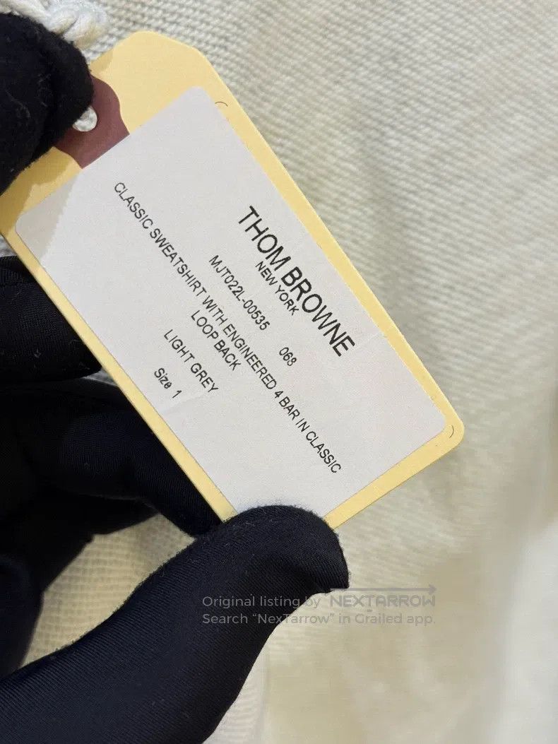 Thom Browne Thom Browne Classic Gray Stripe Zip Hoodie Size US S / EU 44-46 / 1 - 7 Thumbnail