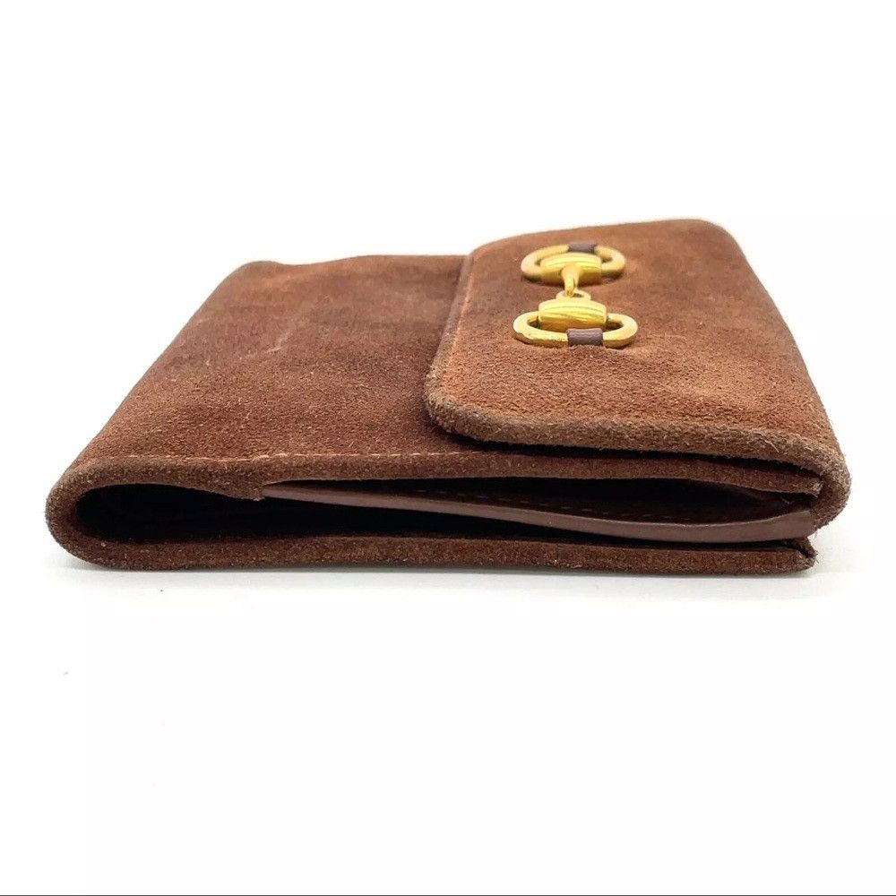 Gucci Authentic Gucci Horsebit Suede Bi-fold Wallet & 6 Key Holde Size ONE SIZE - 9 Thumbnail