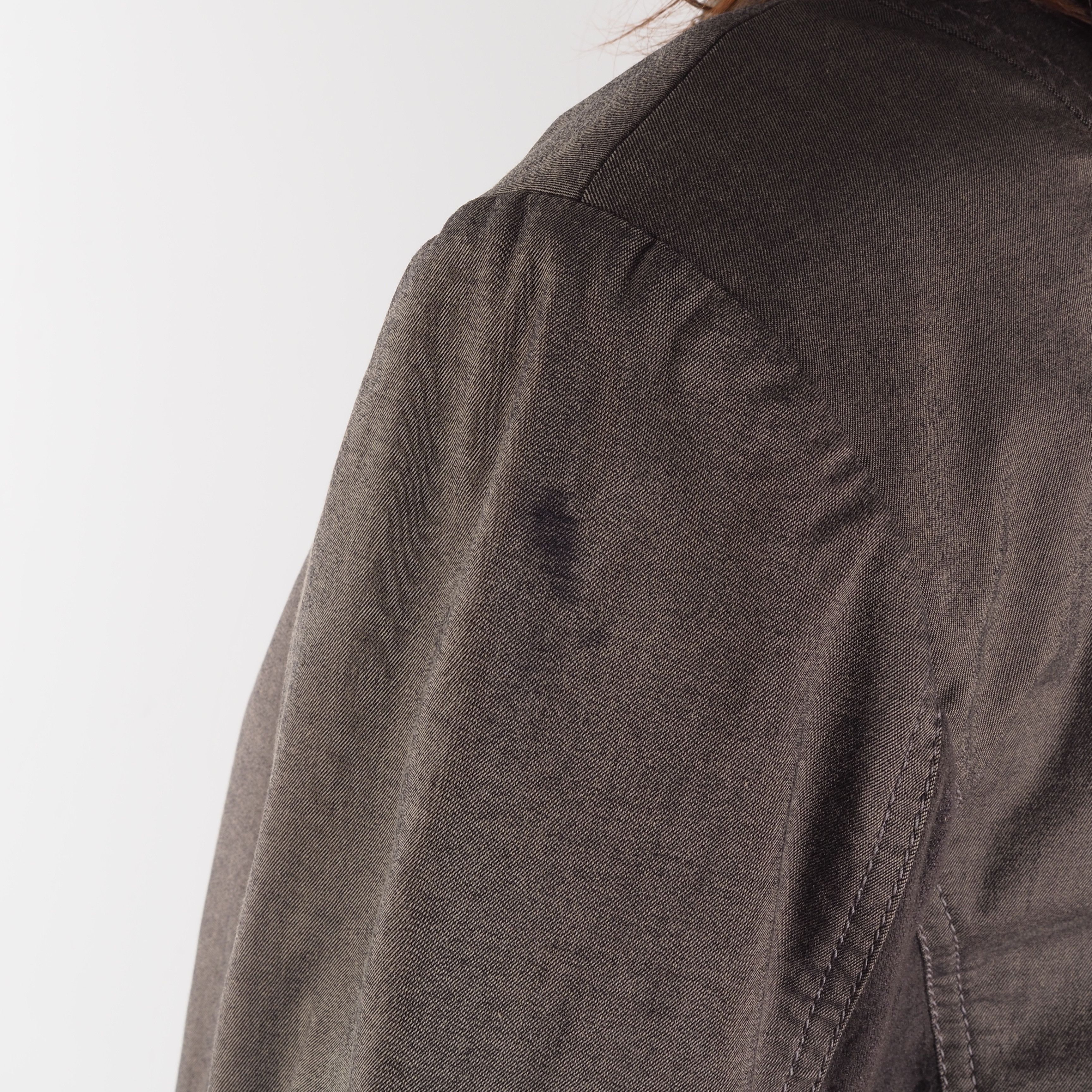 Annette Gortz Annette Gortz Dark Beige Cotton Zip Buttons Jacket Size M / US 6-8 / IT 42-44 - 4 Thumbnail