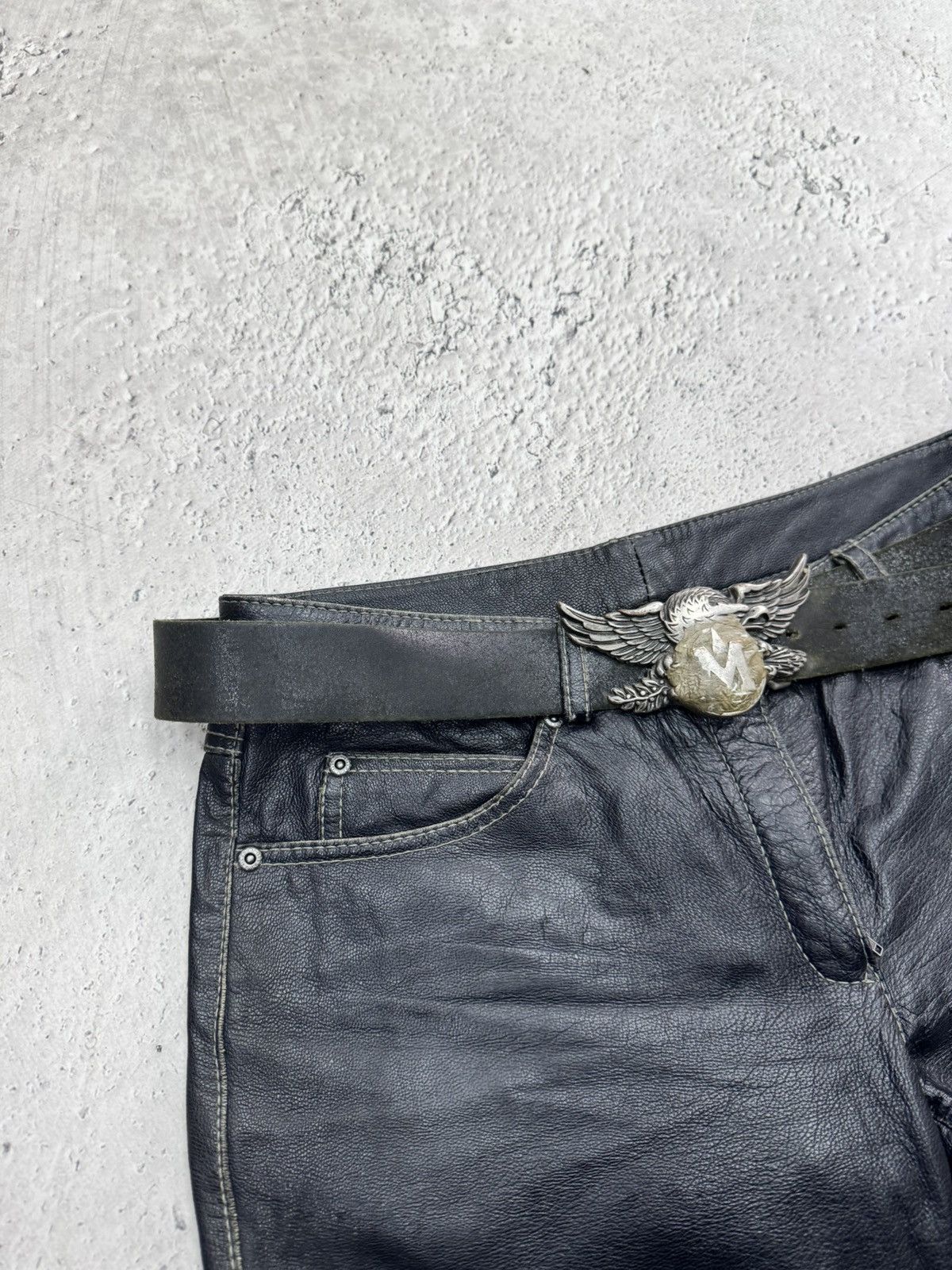 Hysteric Glamour Rare eagle buckle Avant garde leather belt diesel style y2k Size ONE SIZE - 3 Thumbnail