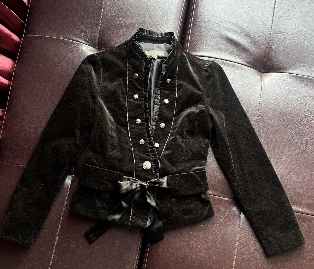 Japanese Brand Sora velvet dark brown jacket 🤎 Size S / US 4 / IT 40 - 6 Thumbnail