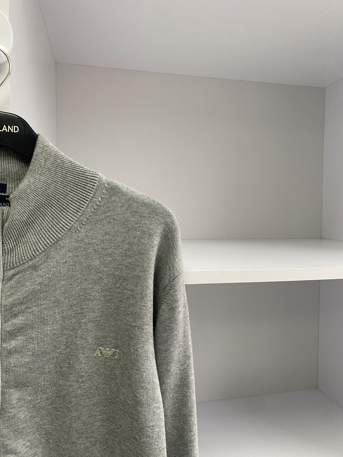 Armani × Vintage Vintage Armani Jeans Luxury Streetwear Zip Sweatshirt Size US XL / EU 56 / 4 - 8 Thumbnail