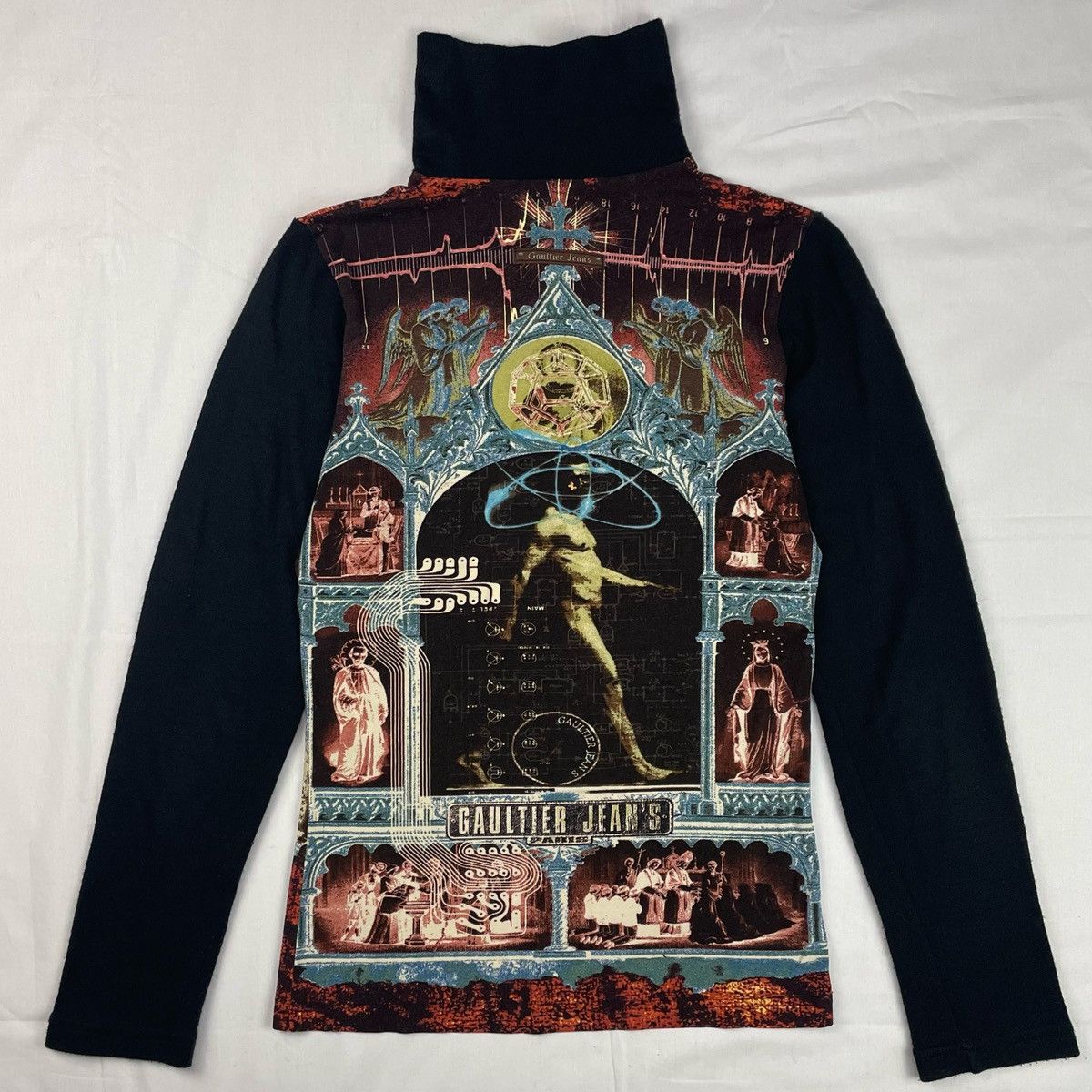 Jean Paul Gaultier 1999 Jean Paul Gaultier Tesla Circuit Elastic Top Vintage Size US M / EU 48-50 / 2 - 3 Thumbnail