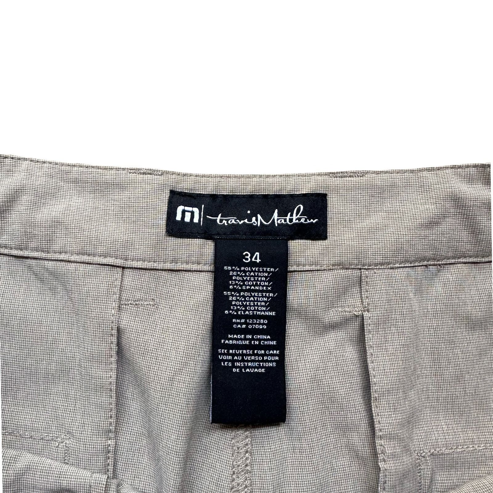 TravisMathew Travis Mathew Khaki 10" Performance Shorts Men’s 34 EUC Size US 34 / EU 50 - 4 Thumbnail