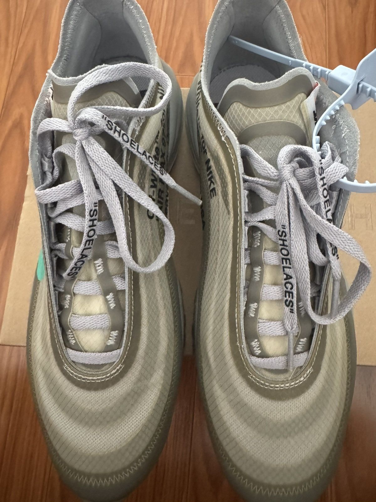 Nike × Off-White Nike Off-White Air Max 97 ‘Menta’ Size US 8 / EU 41 - 17 Thumbnail