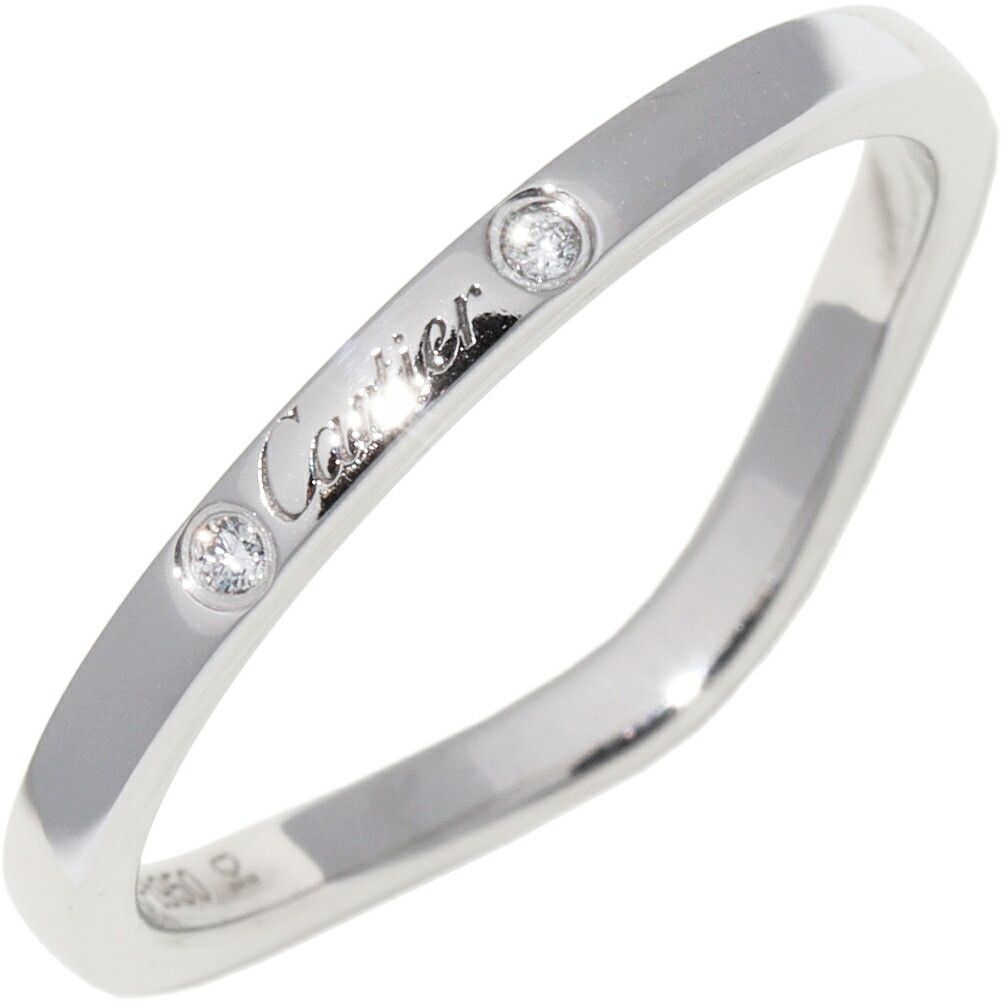 Cartier Cartier Cartier Ballerine Pt950 Diamond Ring Size 52 Precious Metal Ring B40929 DUTY FREE for USA Size ONE SIZE - 1 Thumbnail