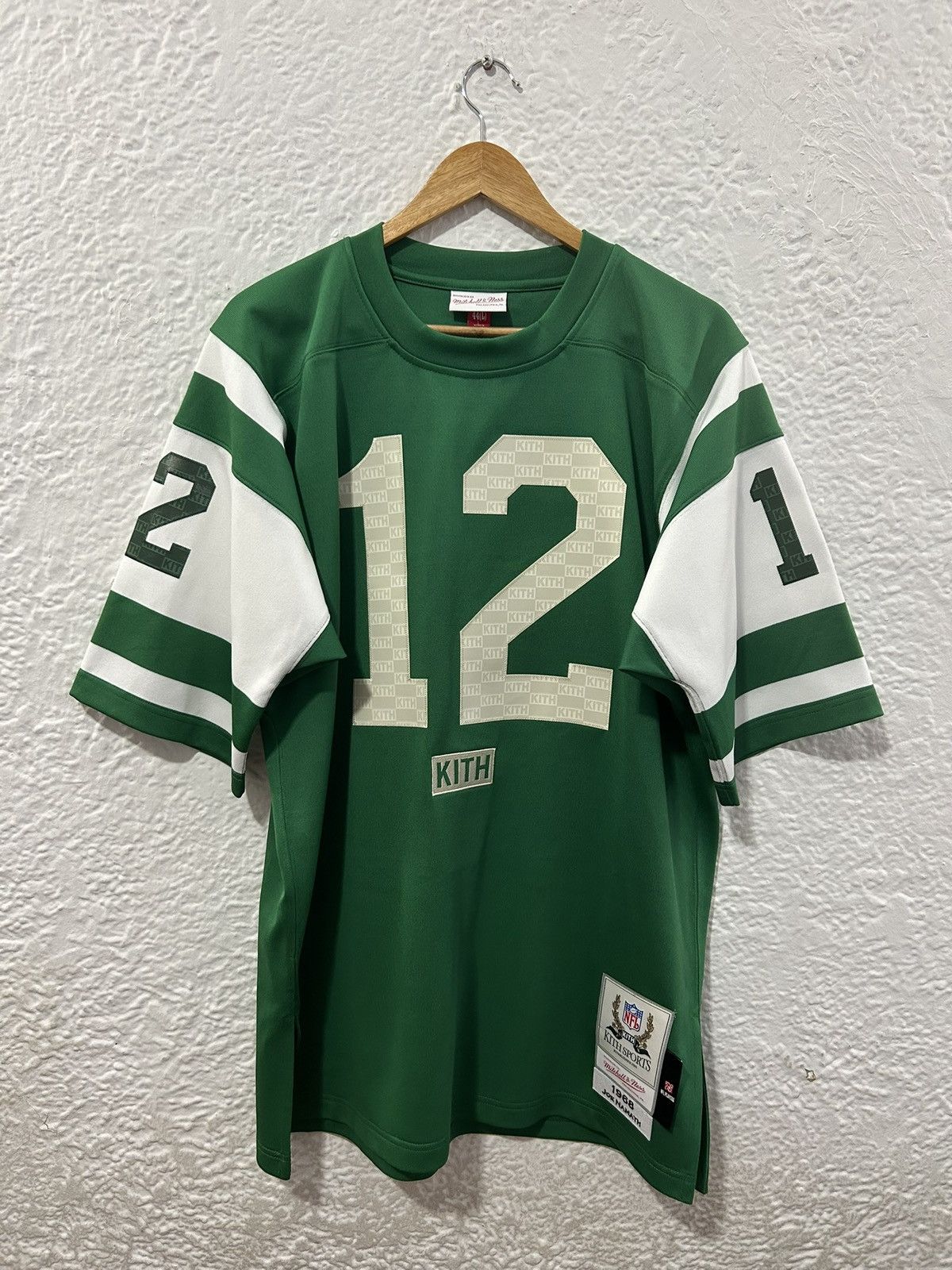 Kith x Mitchell Ness for the NFL Joe Namath NY Jets Jersey