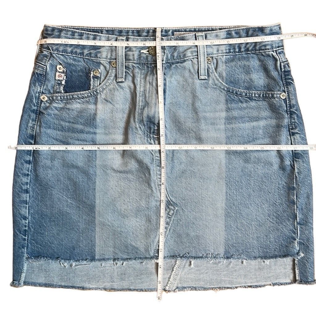 AG Adriano Goldschmied AG Adriano Goldschmied Jeans Denim Skirt 27 (399) Size 27" / US 4 / IT 40 - 14 Thumbnail