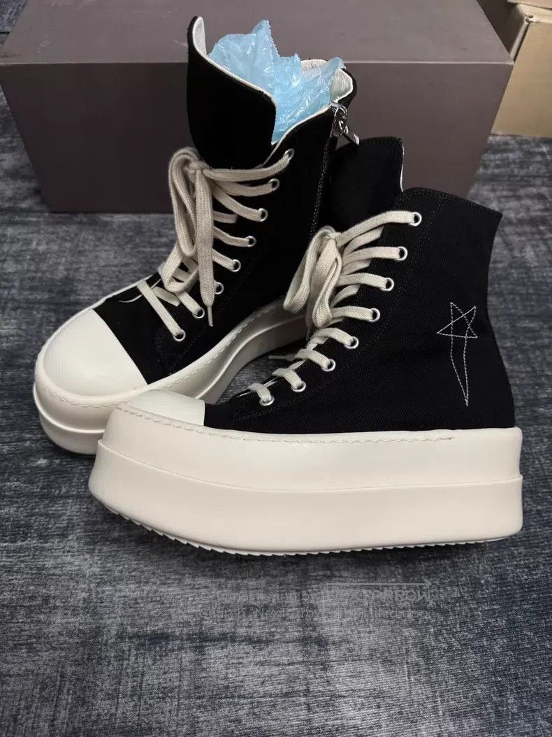 Rick Owens Rick Owens High top platform Converse shoes Size US 7 / IT 37 - 1 Thumbnail