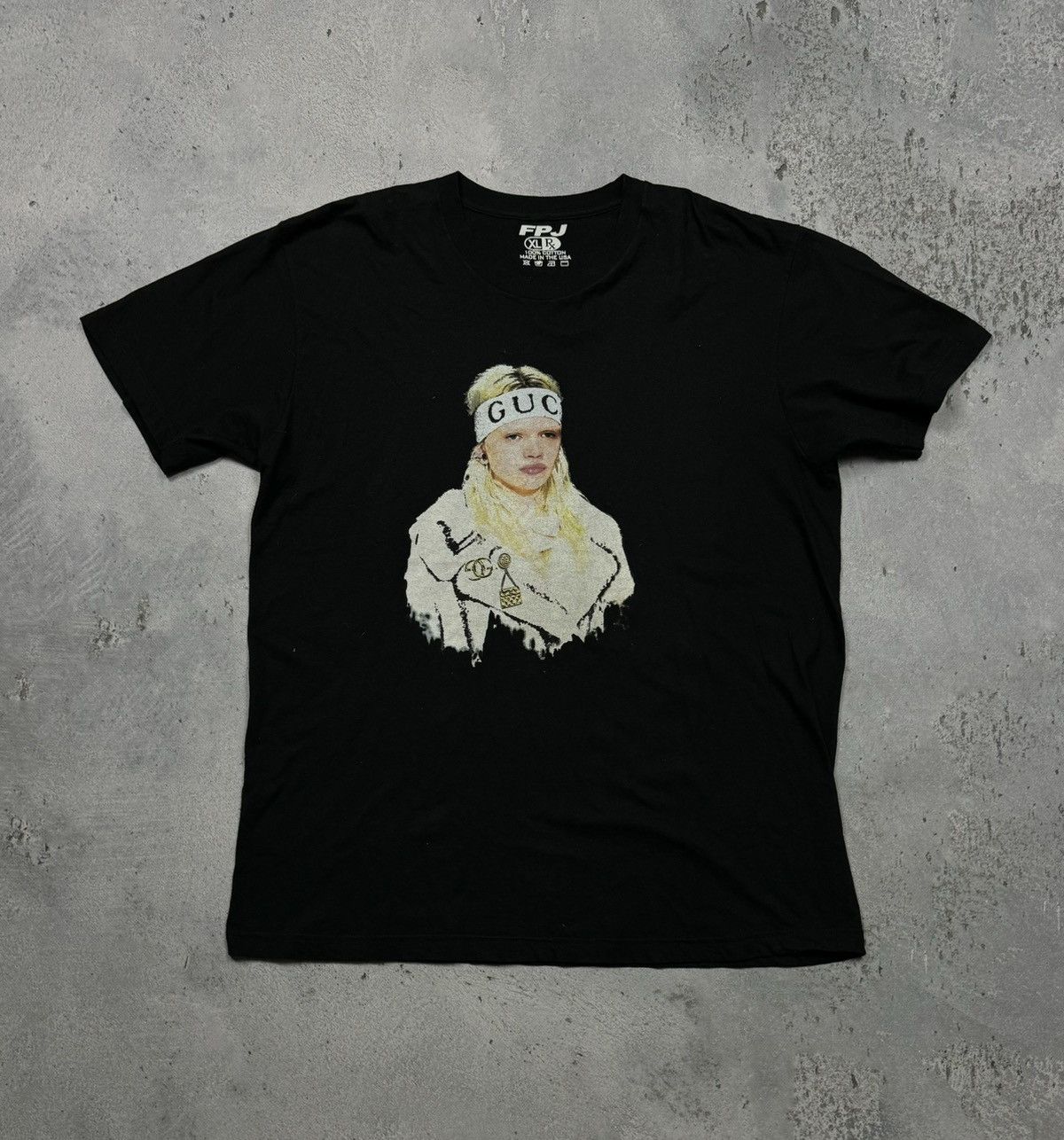 Vintage T shirt made in USA with nice print Gucci model hype rare Size US XL / EU 56 / 4 - 1 Thumbnail