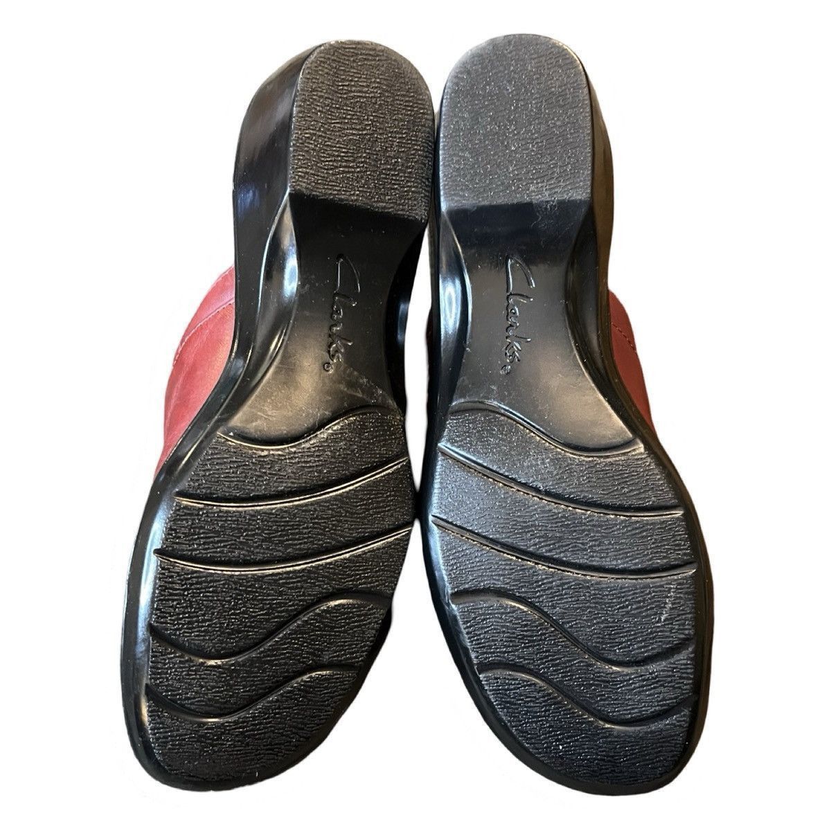 Clarks Clarks April Bayberry Red Leather Wedge Mules Sz 9 Size US 9 / IT 39 - 7 Thumbnail