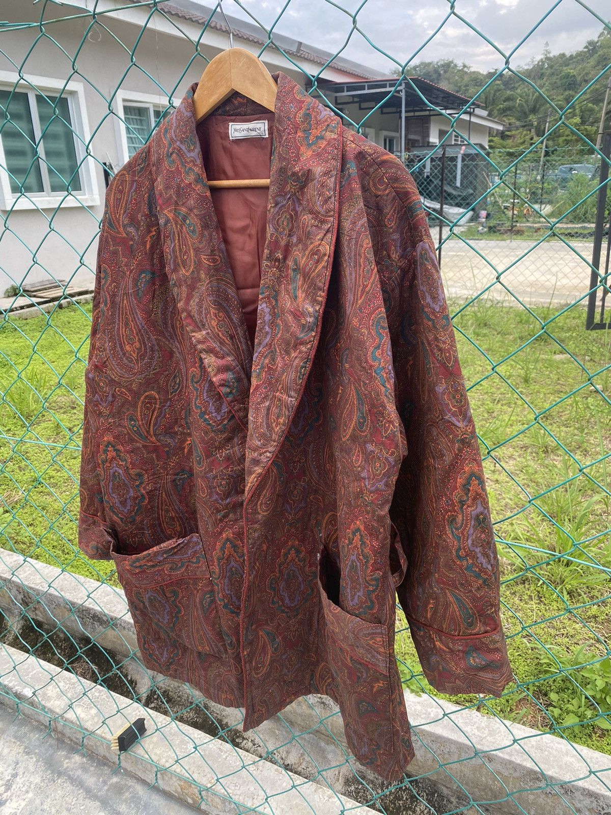 Hedi Slimane × Yves Saint Laurent Yves Saint Lauren Paisley Kimono Size US L / EU 52-54 / 3 - 5 Thumbnail