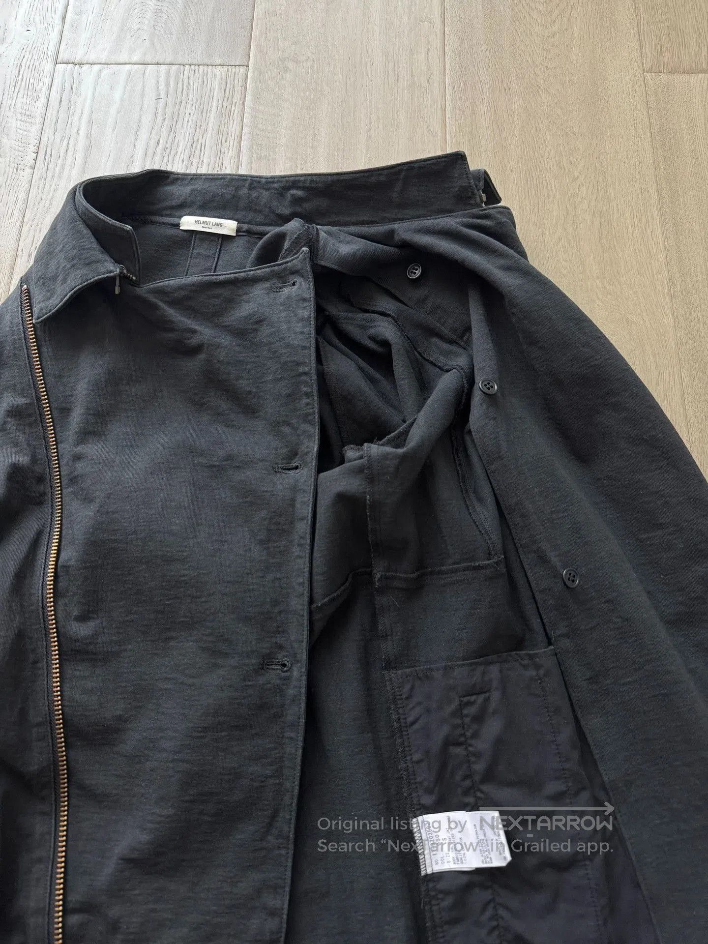 Helmut Lang Helmut Lang Diagonal Zip Biker Jacket. Size US S / EU 44-46 / 1 - 7 Thumbnail