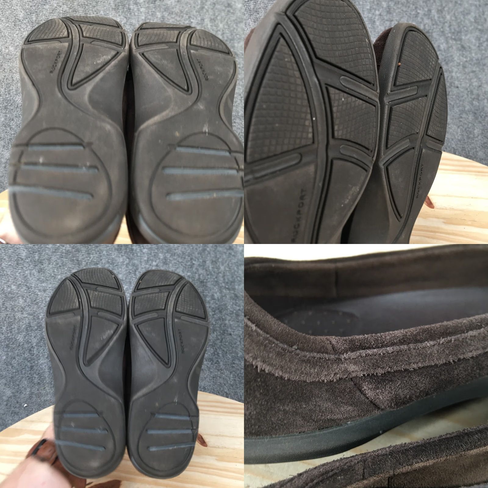 Rockport Rockport Womens 7.5 W Acasia Slip On Flats Brown Leather Comfort Low Top Casual Shoes Mens? Size M / US 6-8 / IT 42-44 - 8 Thumbnail