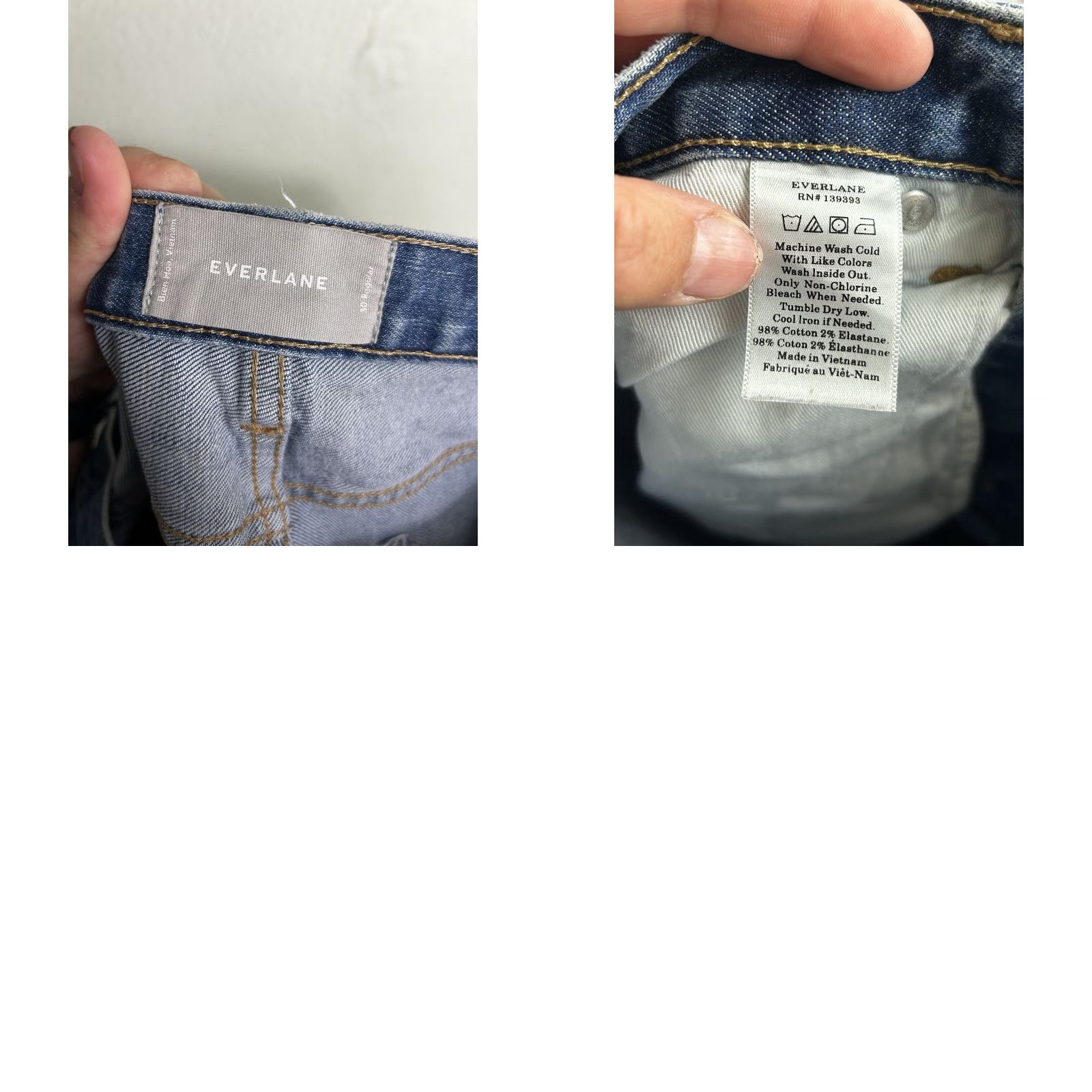 Everlane Everalane Womens Jeans Straight 30 Regular Medium Wash Blue 32x27 Mens Girls Whatev Size 30" / US 8 / IT 44 - 9 Thumbnail