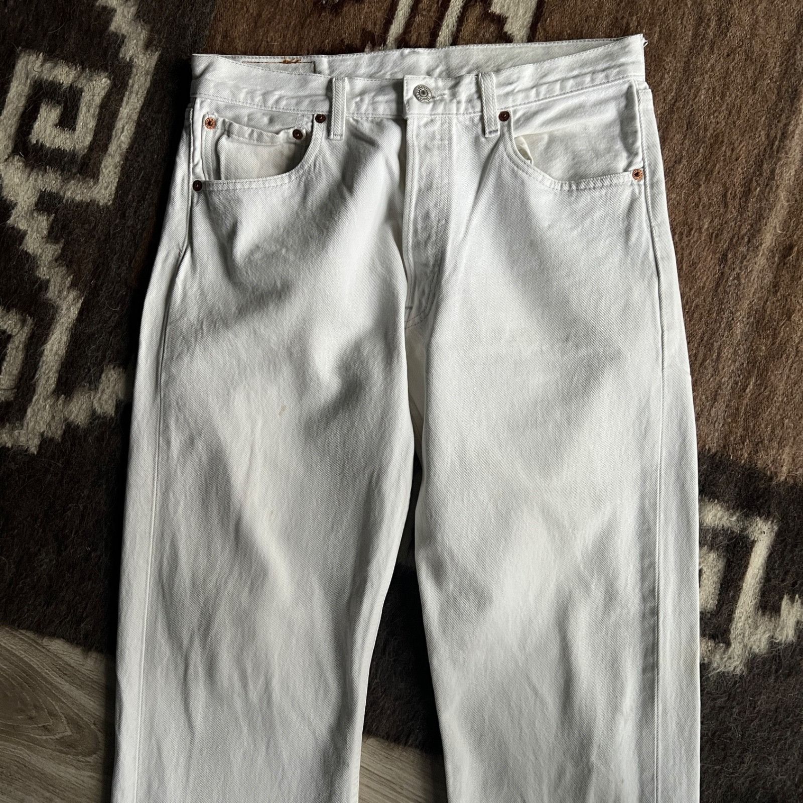 Levi's Levi’s 501 Vintage Straight Fit Button Fly Jeans 9798AC Size US 31 - 4 Thumbnail