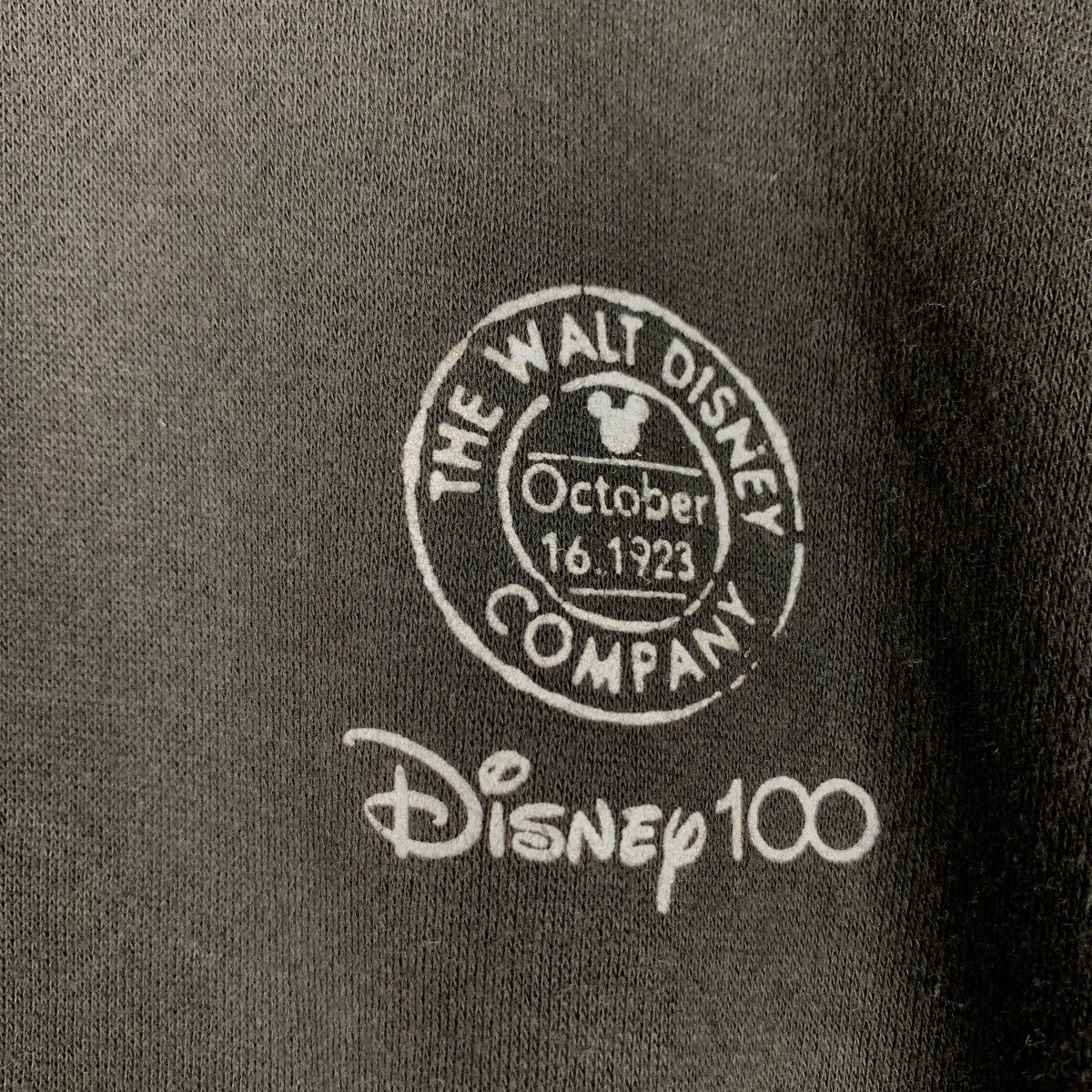 Disney DISNEY 100 Mickey Head Big Logo Sweatshirts #0743-C34 Size US L / EU 52-54 / 3 - 9 Thumbnail