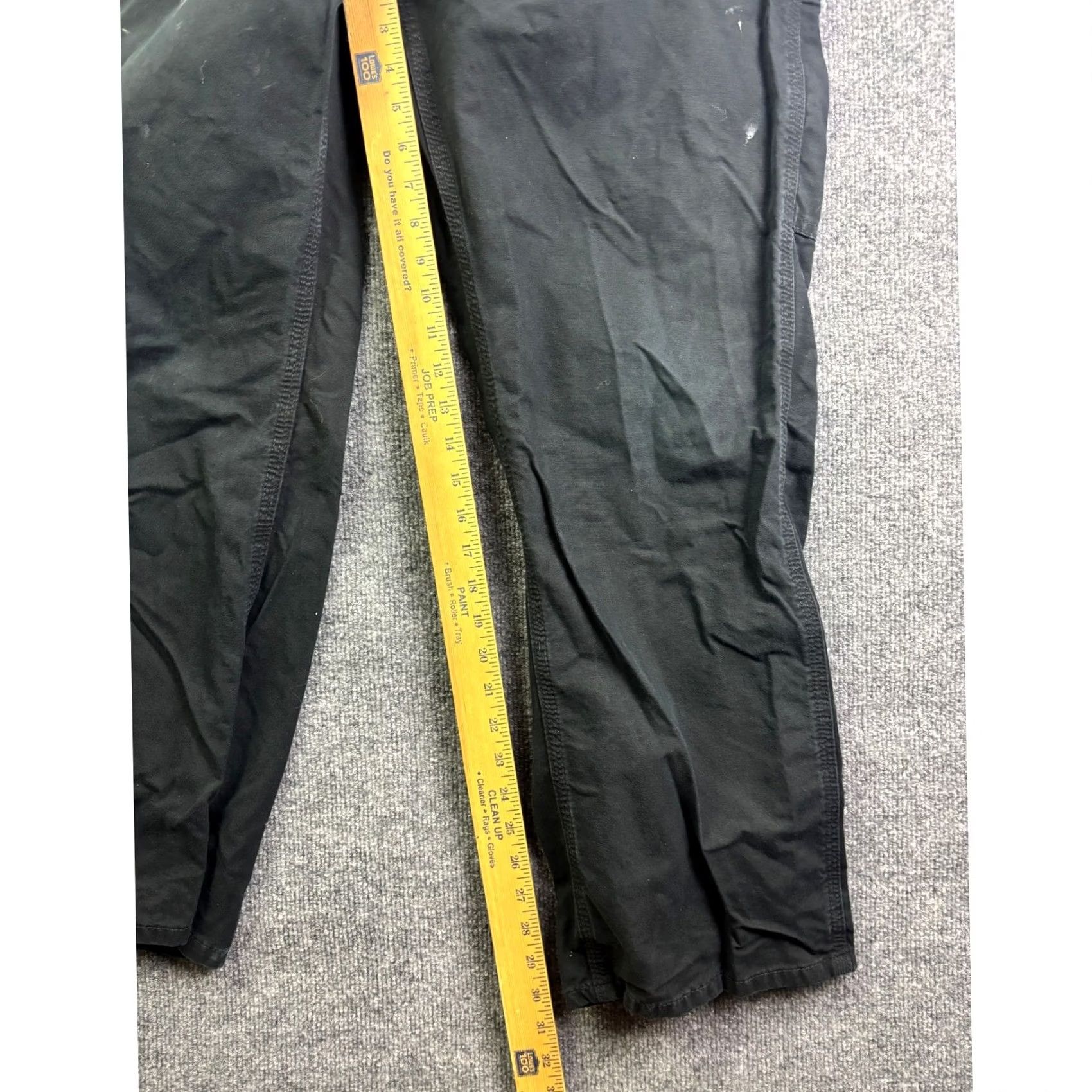 Carhartt Carhartt Work Pants Mens 33x30 Loose Original Fit B151 BLK Distressed Paint Shirt? Size US 32 / EU 48 - 5 Thumbnail