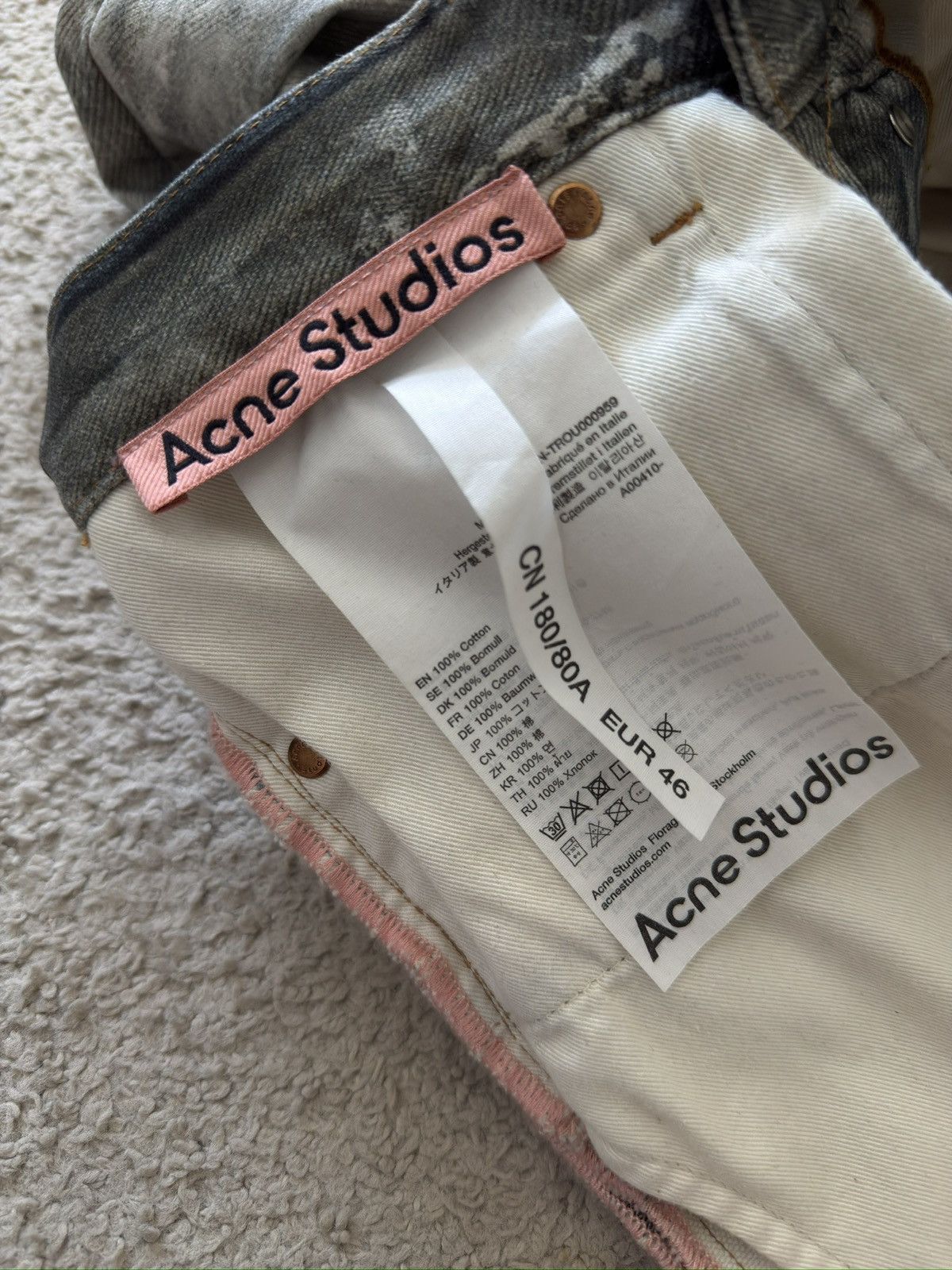 Acne Studios Acne Studios 1981 trompe-l’oeil “Splatter” trousers Size US 44 / EU 60 - 4 Thumbnail