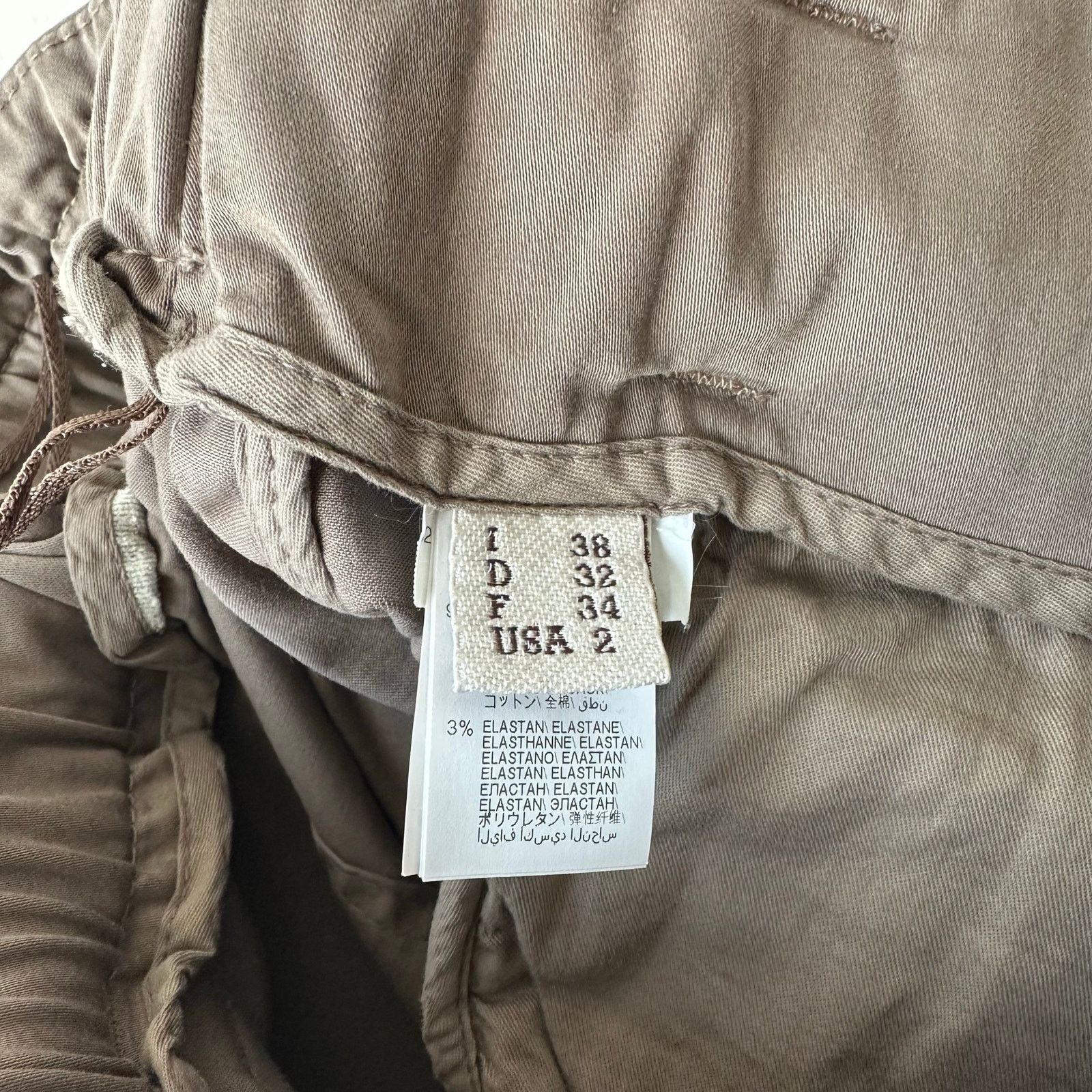 Brunello Cucinelli Brunello Cucinelli Paperbag Brown Belted Trouser Pants 2 Size 26" / US 2 / IT 38 - 10 Thumbnail