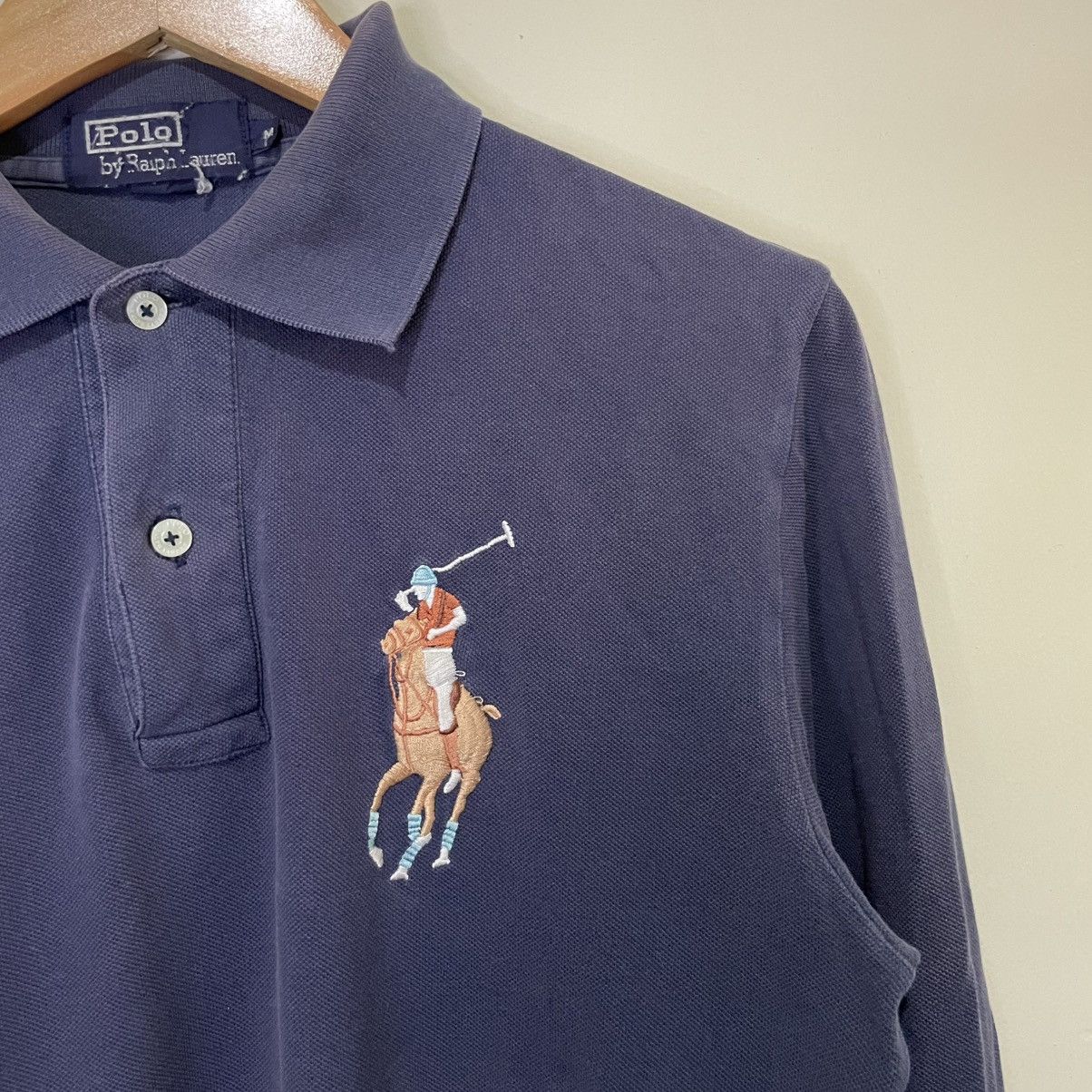 Polo Ralph Lauren Polo Ralph Lauren Long Sleeve Embroided Pony Logo Navy Blue Size US M / EU 48-50 / 2 - 5 Thumbnail