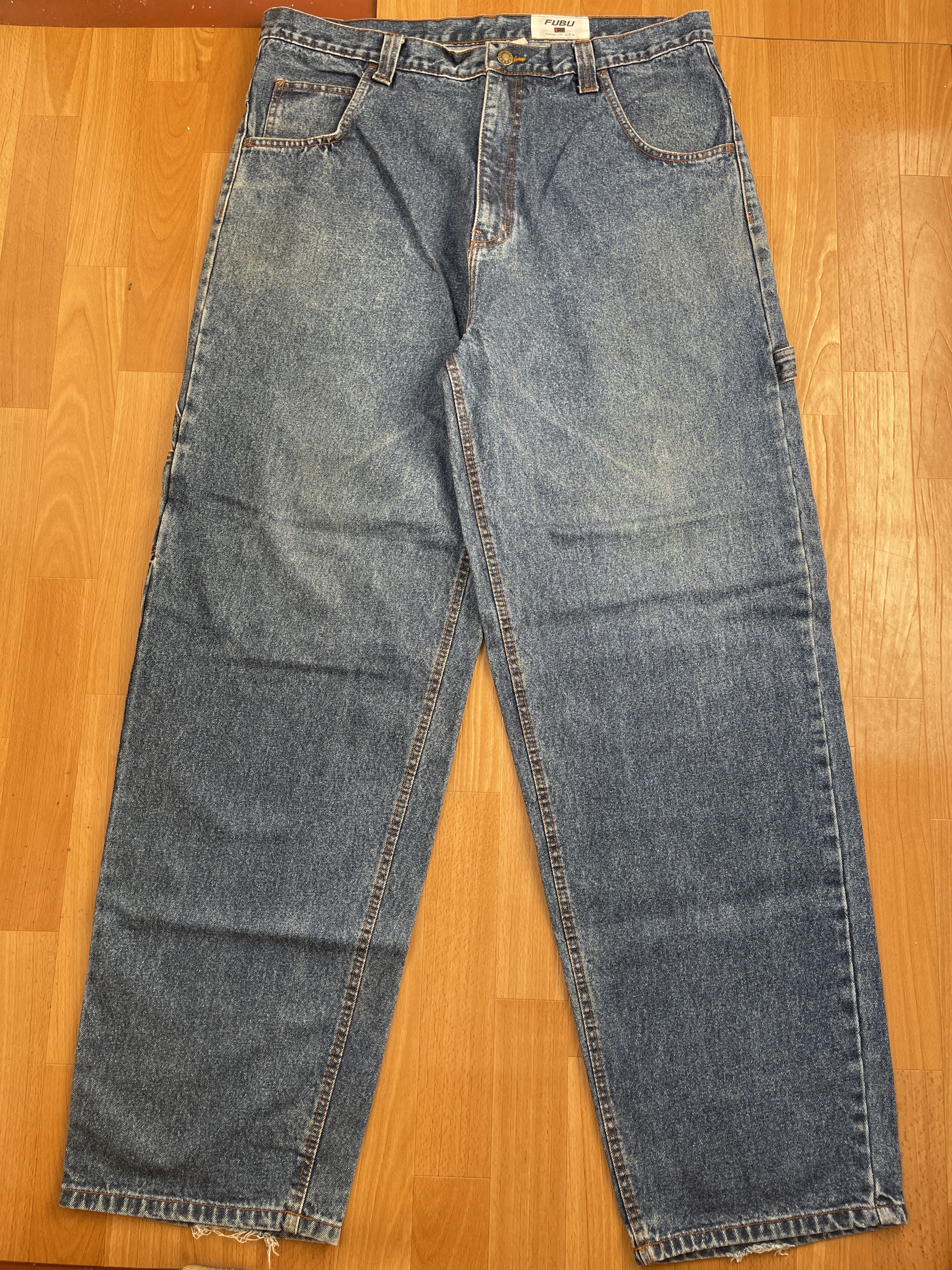 Fubu FUBU jeans, vintage baggy jeans, 90s hip hop skater Y2K 38 Size US 38 / EU 54 - 7 Thumbnail