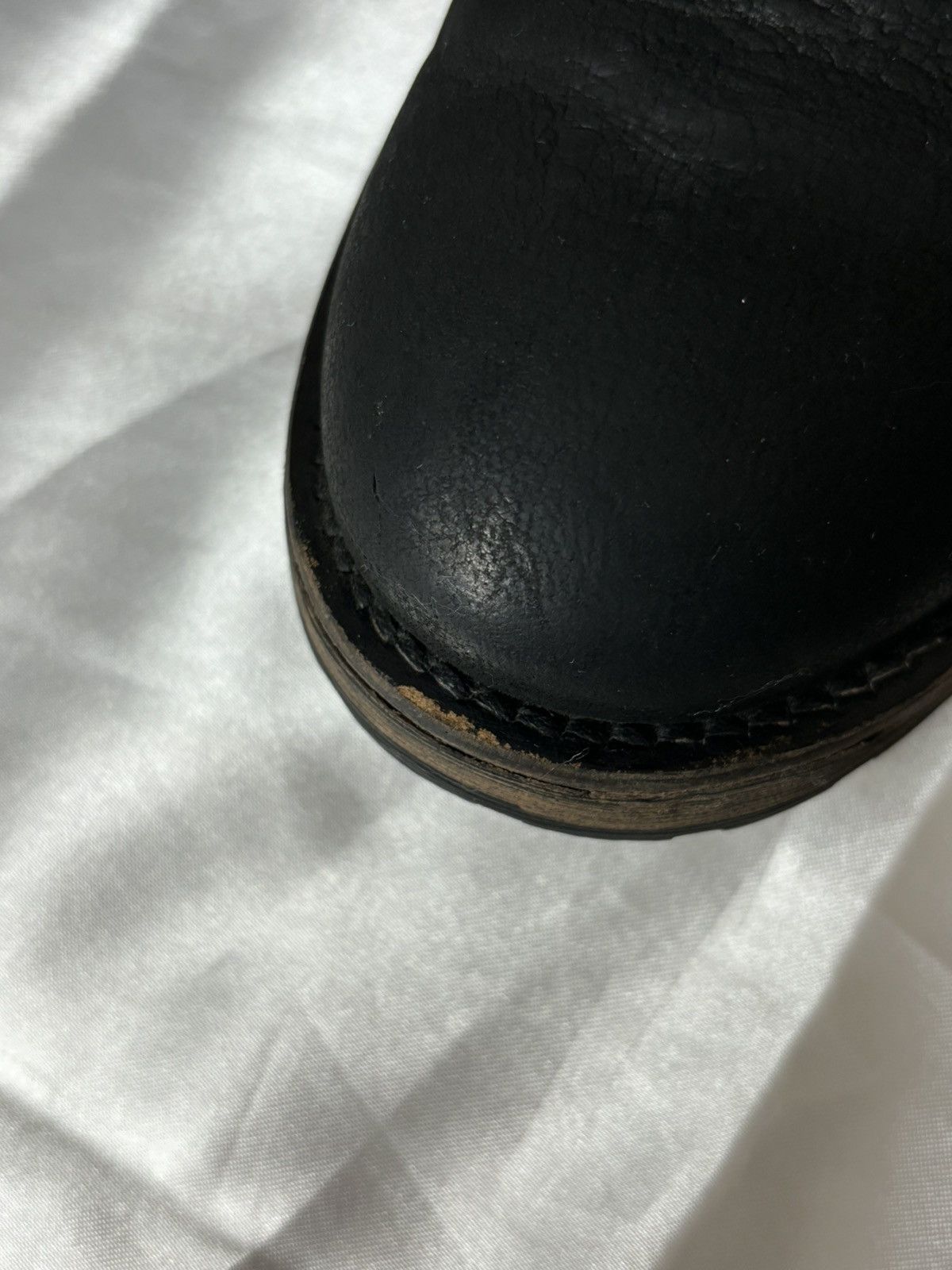 Vintage Leather Pataugas moto biker vintage high boots as 98 style Size US 7 / IT 37 - 13 Thumbnail
