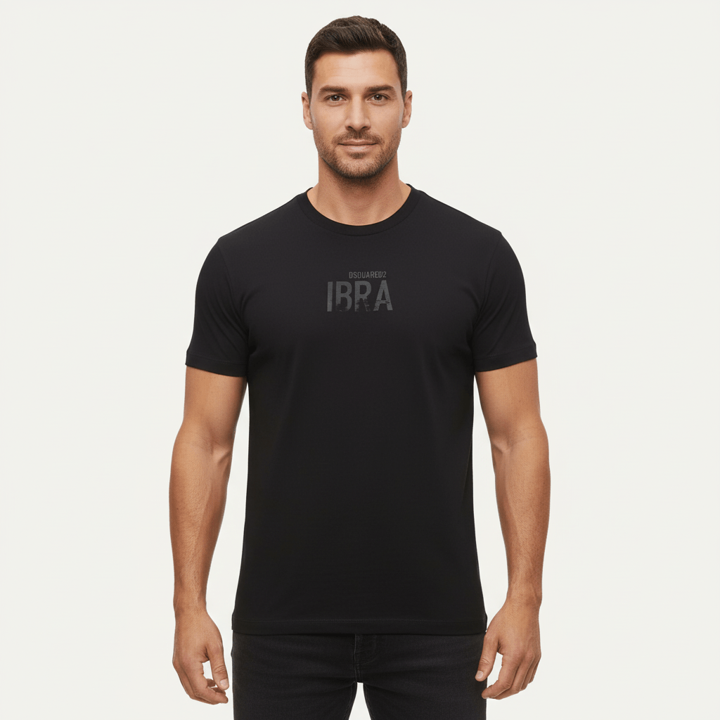 Dsquared2 Dsquared2 Ibra T-Shirt Black Men's Size M Ibrahimovic Size US M / EU 48-50 / 2 - 1 Thumbnail