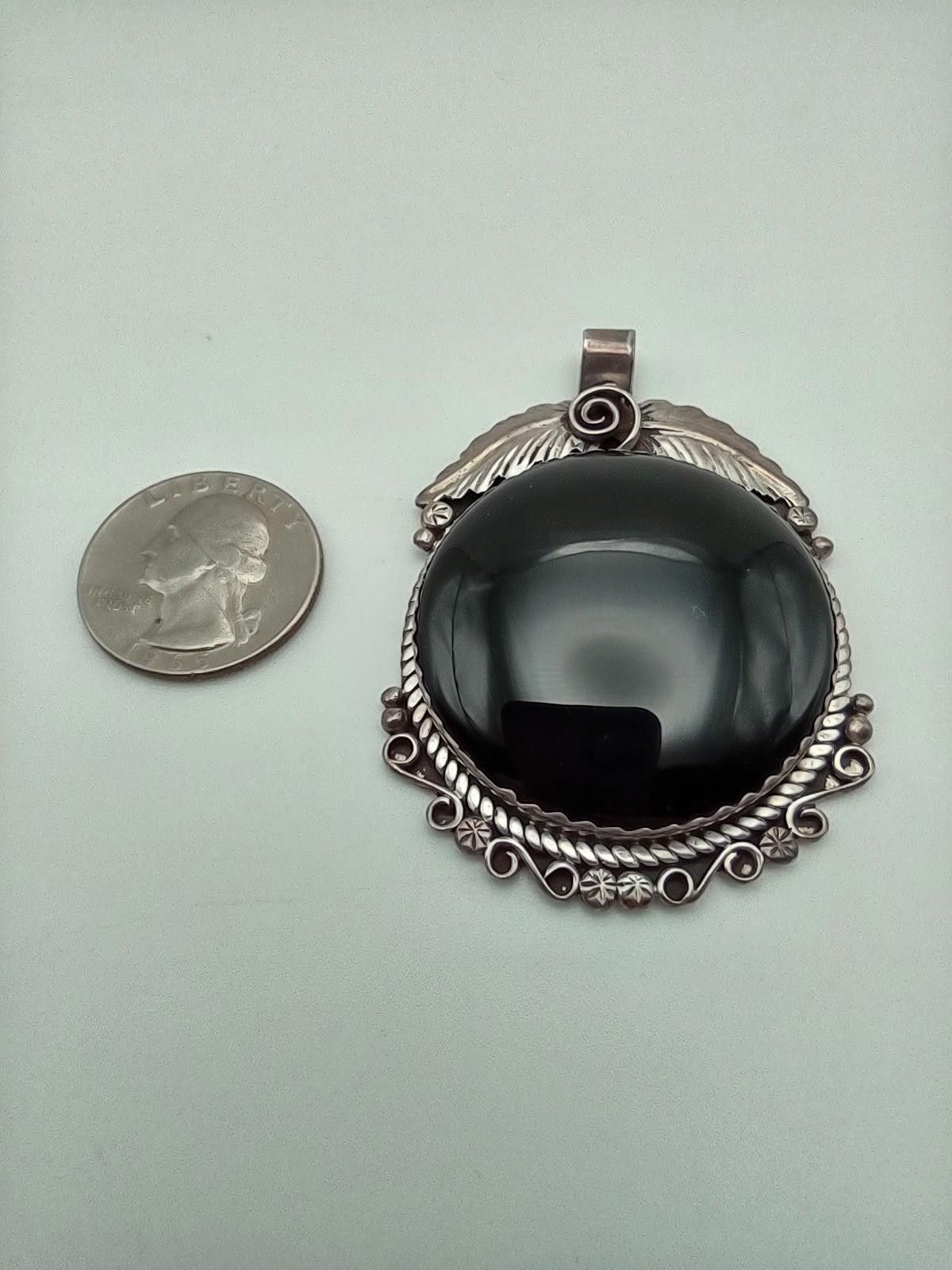 Other Arrow Novelty Sterling Onyx Statement Pendant 25.9g Size ONE SIZE - 4 Thumbnail