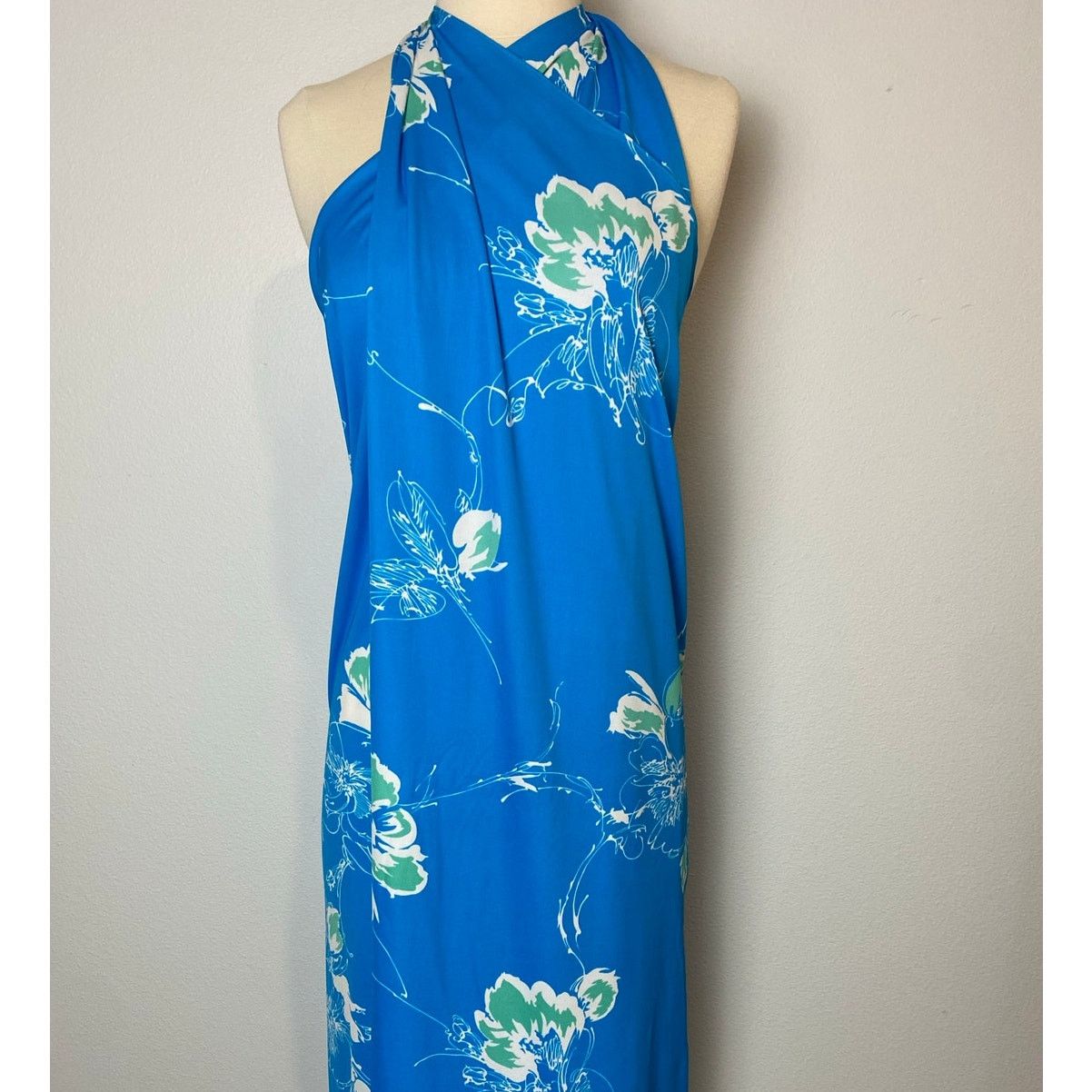 Vintage Vintage RARE Mele Mele Hawaiian Wrap Maxi Dress, OS Size ONE SIZE - 5 Thumbnail