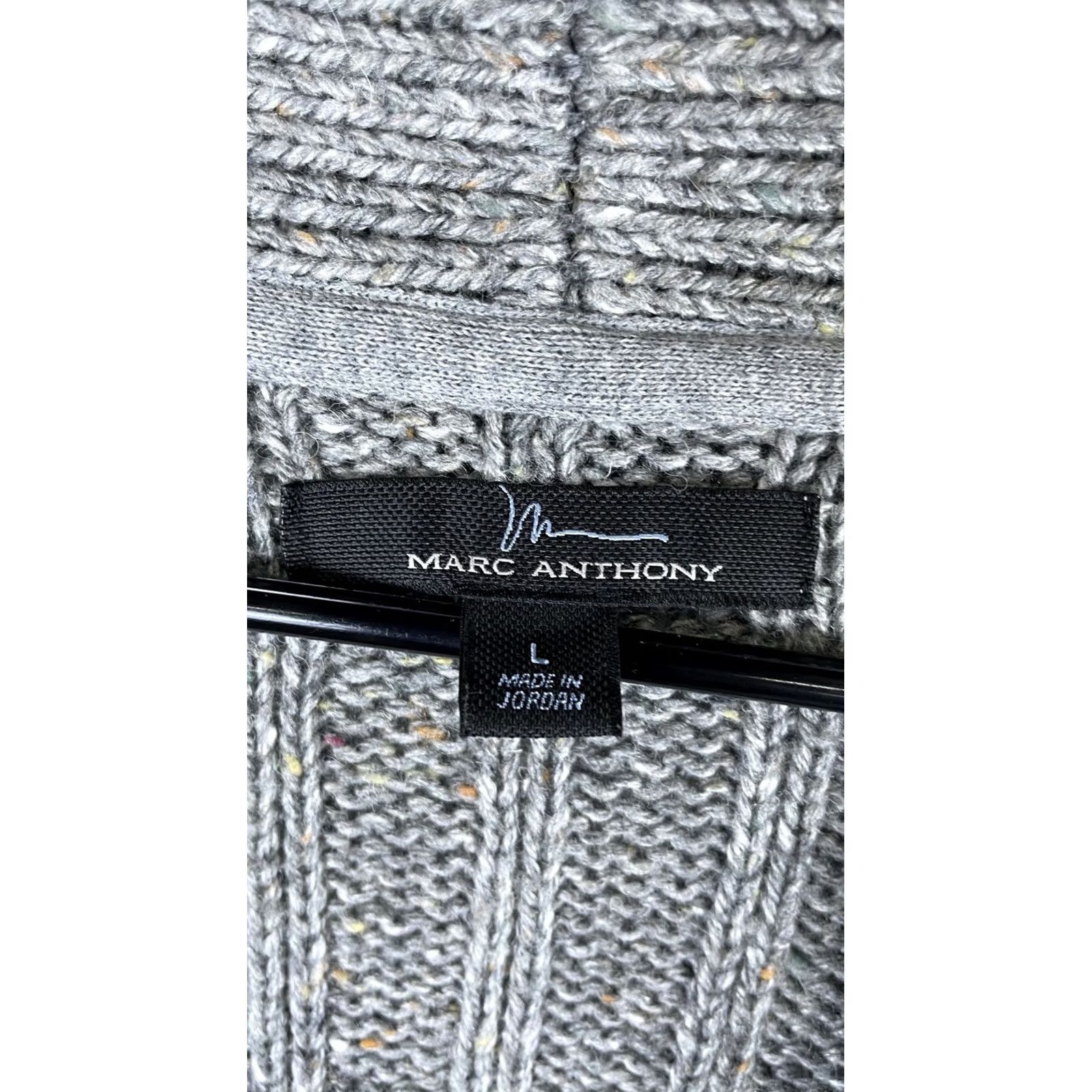 Marcs VINTAGE Marc Anthony Sweater Mens Large Gray Shawl Collar Button Cardigan Knit Casual Size US L / EU 52-54 / 3 - 2 Thumbnail